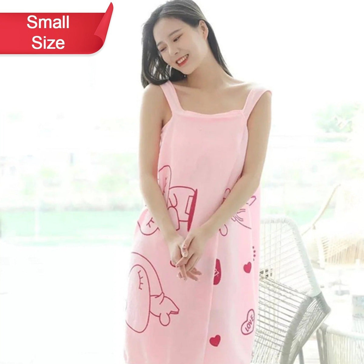 1453a Soft Cotton Bathrobe For Girls Women Bath Robe Towel For Women Quick Dry Dress Towel For Ladies. - Happy Price - Image 1