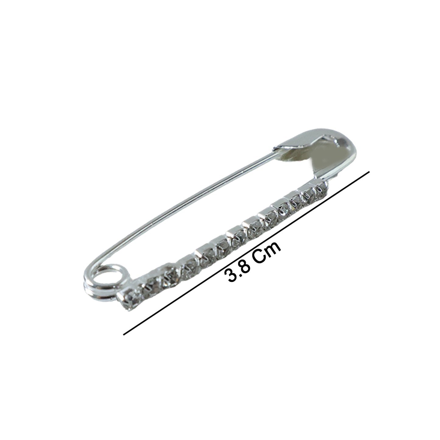 Decorative Silver Finish Brooch Pin Set - 12 Piece Collection - Happy Price - Image 5