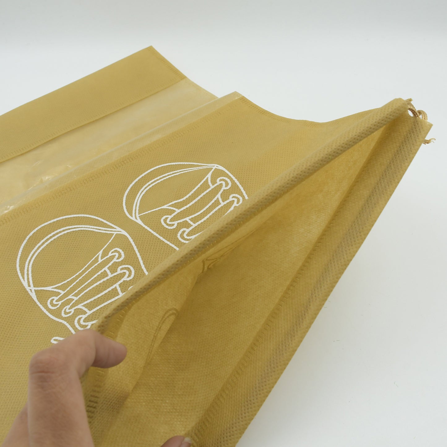 Beach Bag Shoes Storage Bag Closet Organizer Non-woven Travel Portable Bag Waterproof Pocket Clothing Classified Hanging Bag Shoe Bag Luggage Travel Portable Shoe Pouch Non Woven Transparent Window (1 Pc ) - Happy Price - Image 5