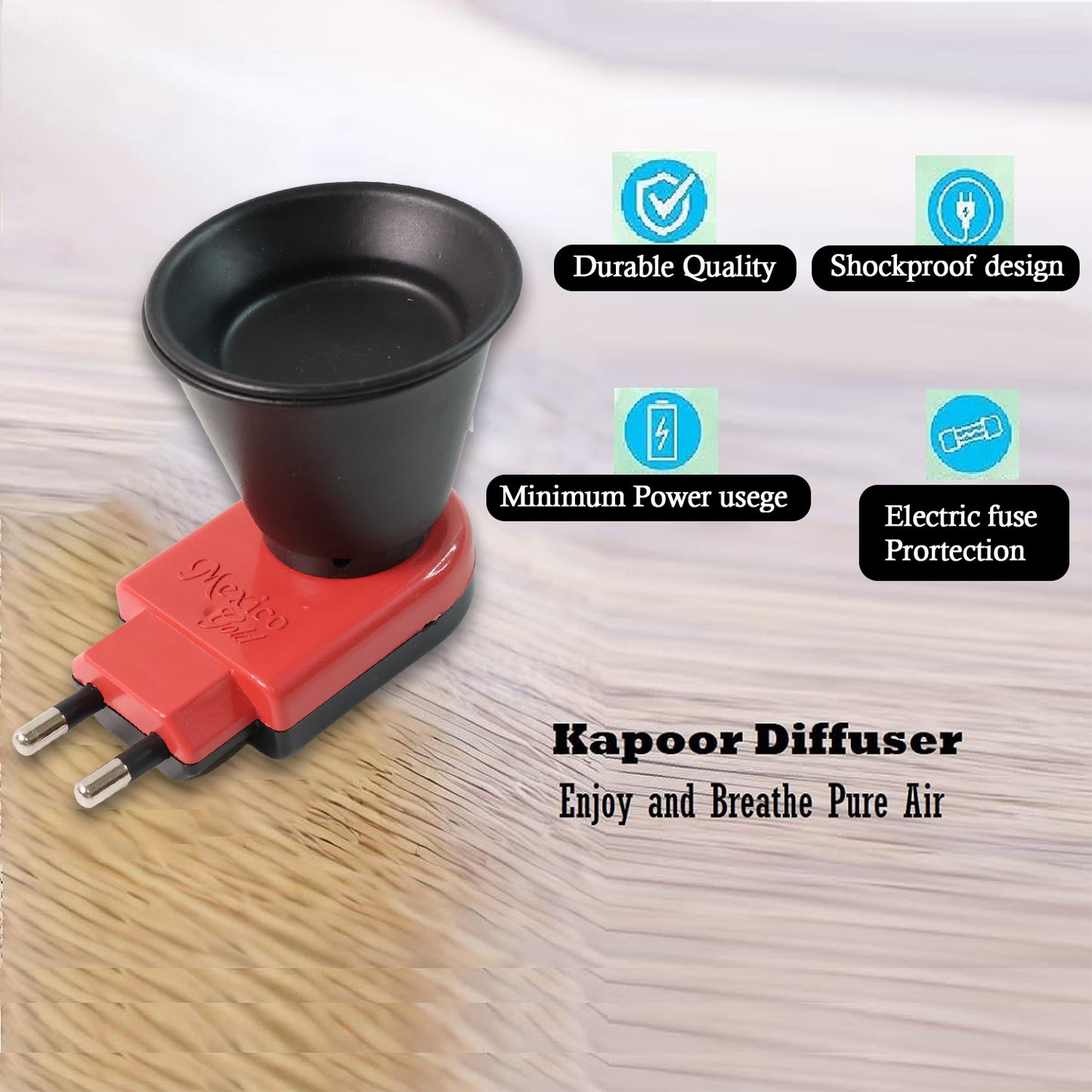 Electric Kapoor Dani Camphor Diffuser - 1 Pc - Happy Price - Image 5