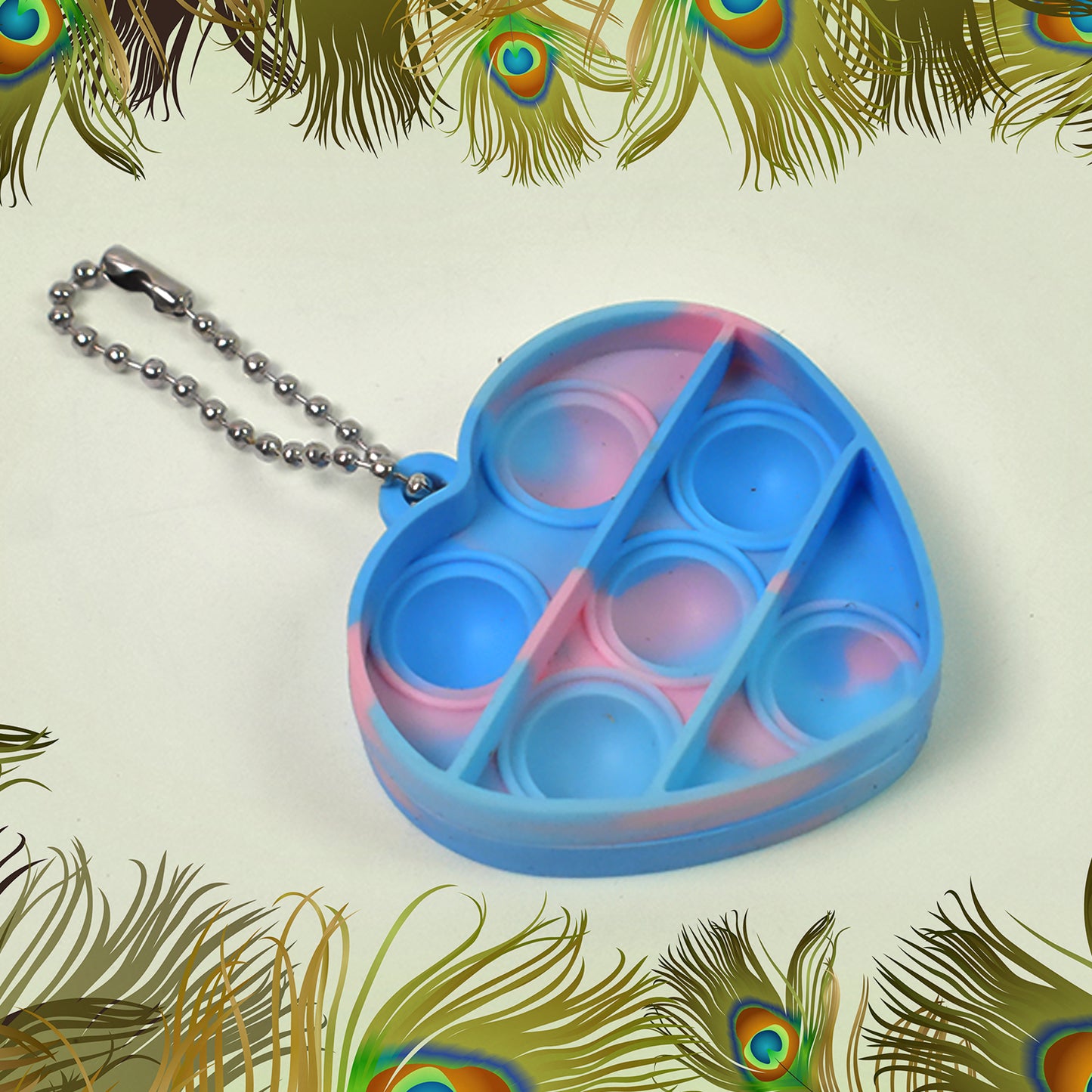 Pop Fidget Toys For Kids Mini Pop Keychain (1 Pc Mix Color Design) - Happy Price - Image 6