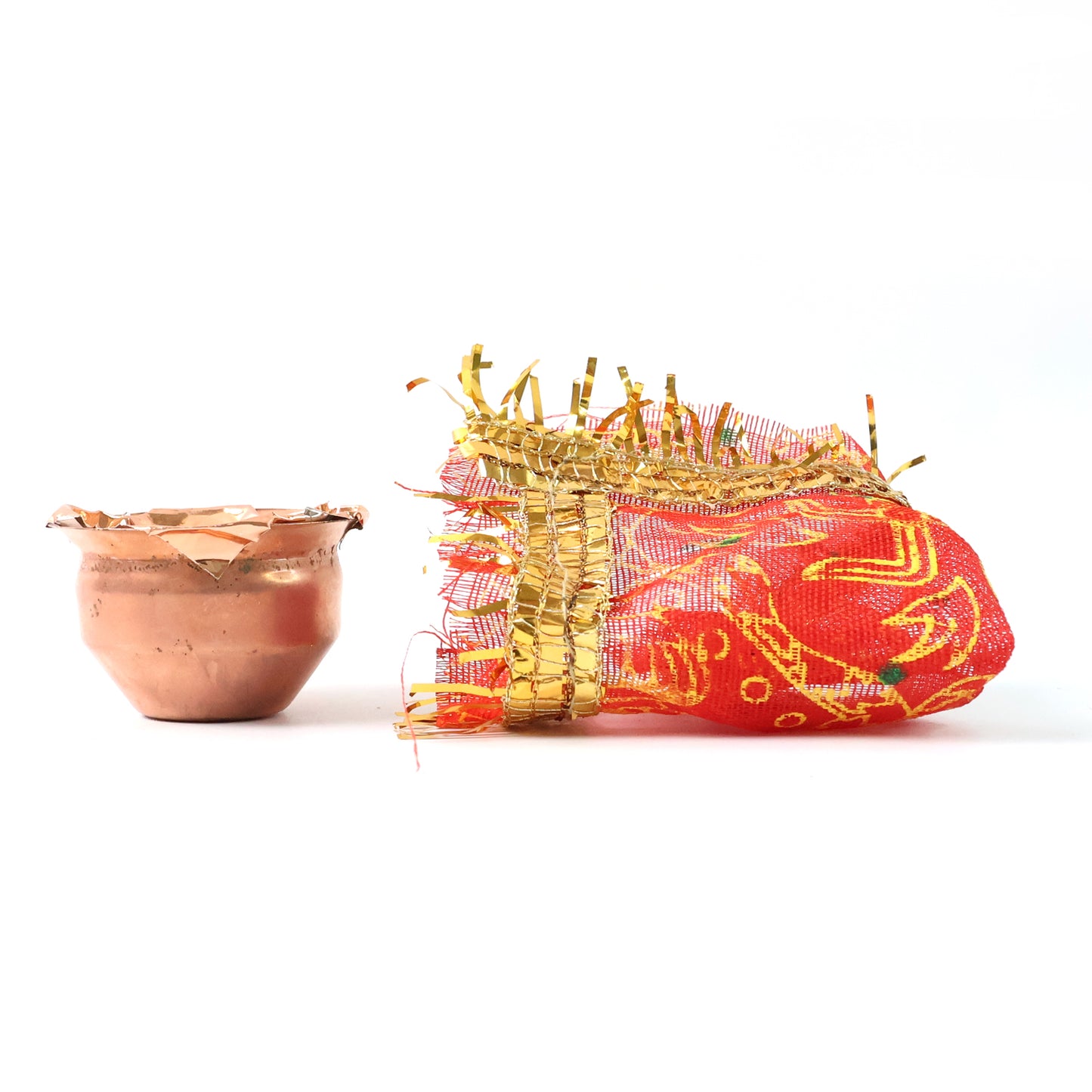 Decorative Vastu Kalash Pooja Set - Copper-Style Mini Kalash with Sacred Tokens (1 Set) - Happy Price - Image 2
