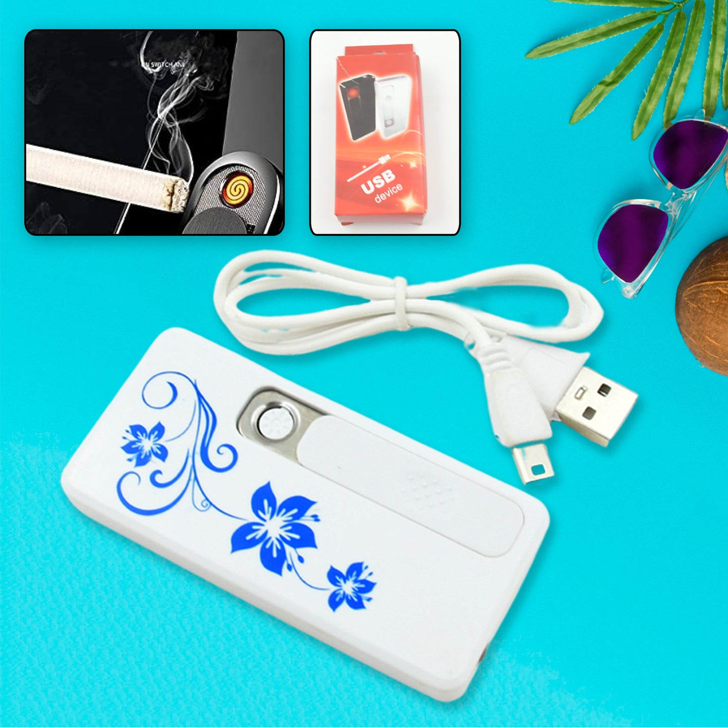 Stylish Rechargeable Electric Coil Lighter for Regular Cigarettes - Windproof, Flameless USB E-lighter (1 Pc) - Happy Price - Image 6