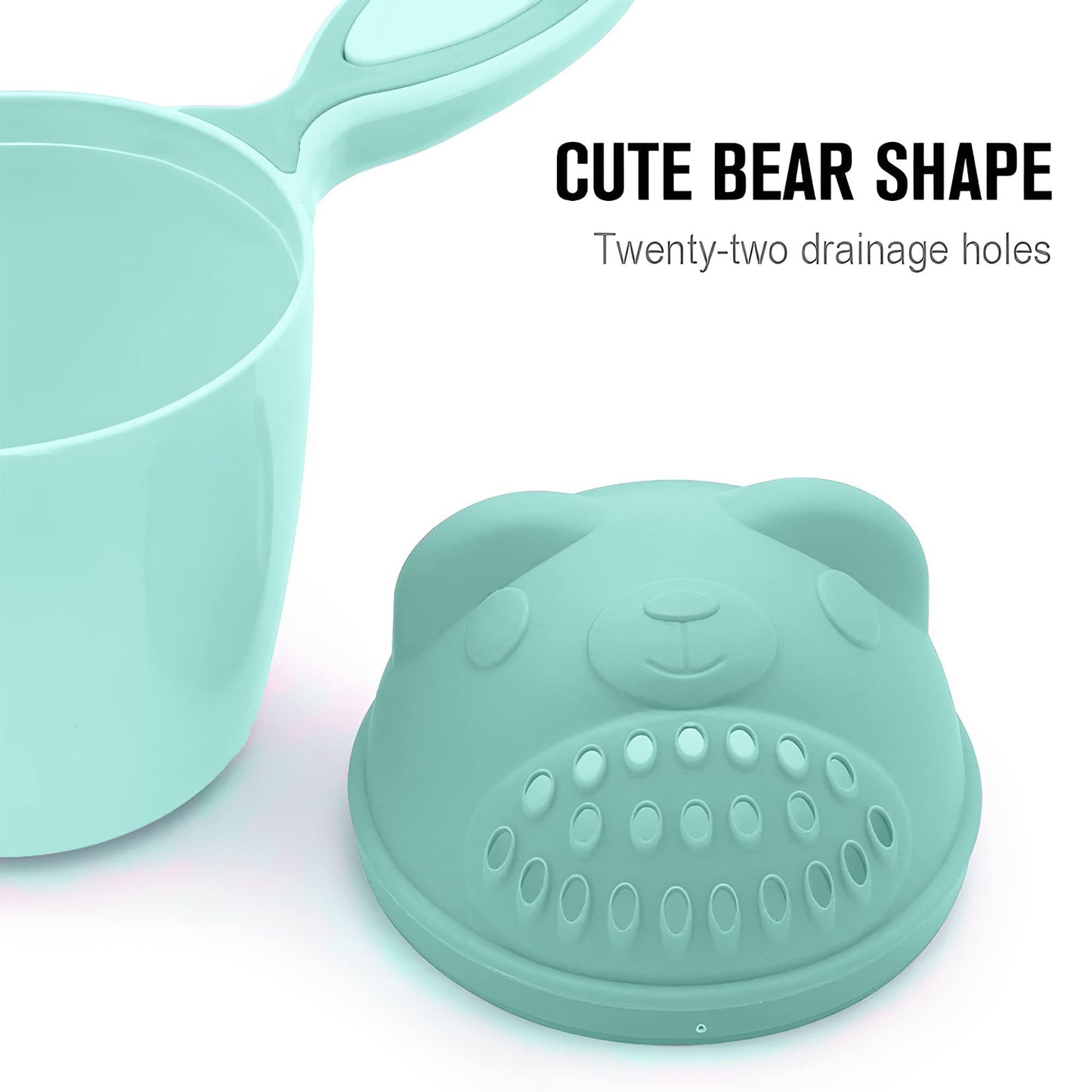 Baby Shampoo Shower Cup Safe Soft Bathing Water Scorpion Baby Bath Tumbler Hair Washing Mug Rainer - Happy Price - Image 4