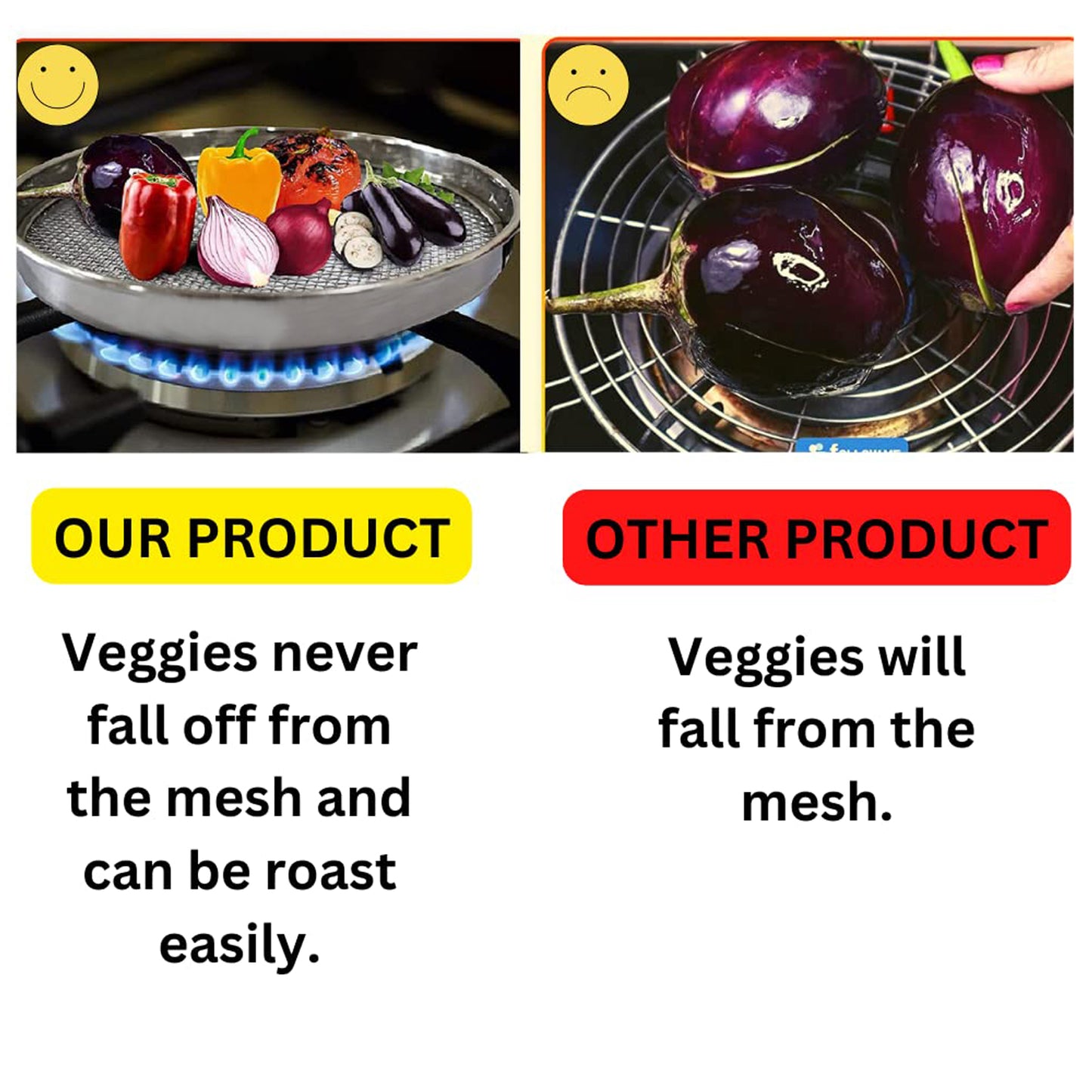 Steel Roaster Grill Jali For Papad Tandoor Chapati Roast Use ( 1 Pc ) - Happy Price - Image 5