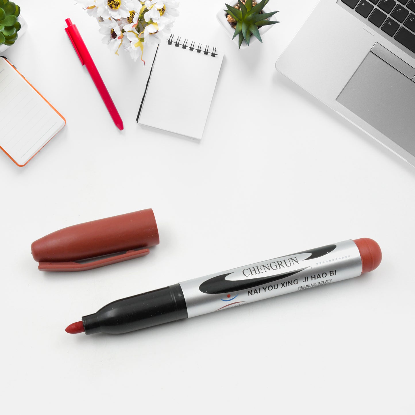 10pc Marron Marker And Pen Used In Studies And Teaching White Boards In Schools And Institutes For Students (10 Pc Set) - Happy Price - Image 3