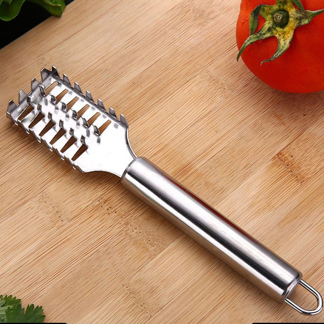 Fish Scale Remover Scraper Stainless Steel Fish Cutting Tools Sawtooth Easily Remove Fish Scales-cleaning Brush Scraper Kitchen Tool- - Happy Price - Image 1