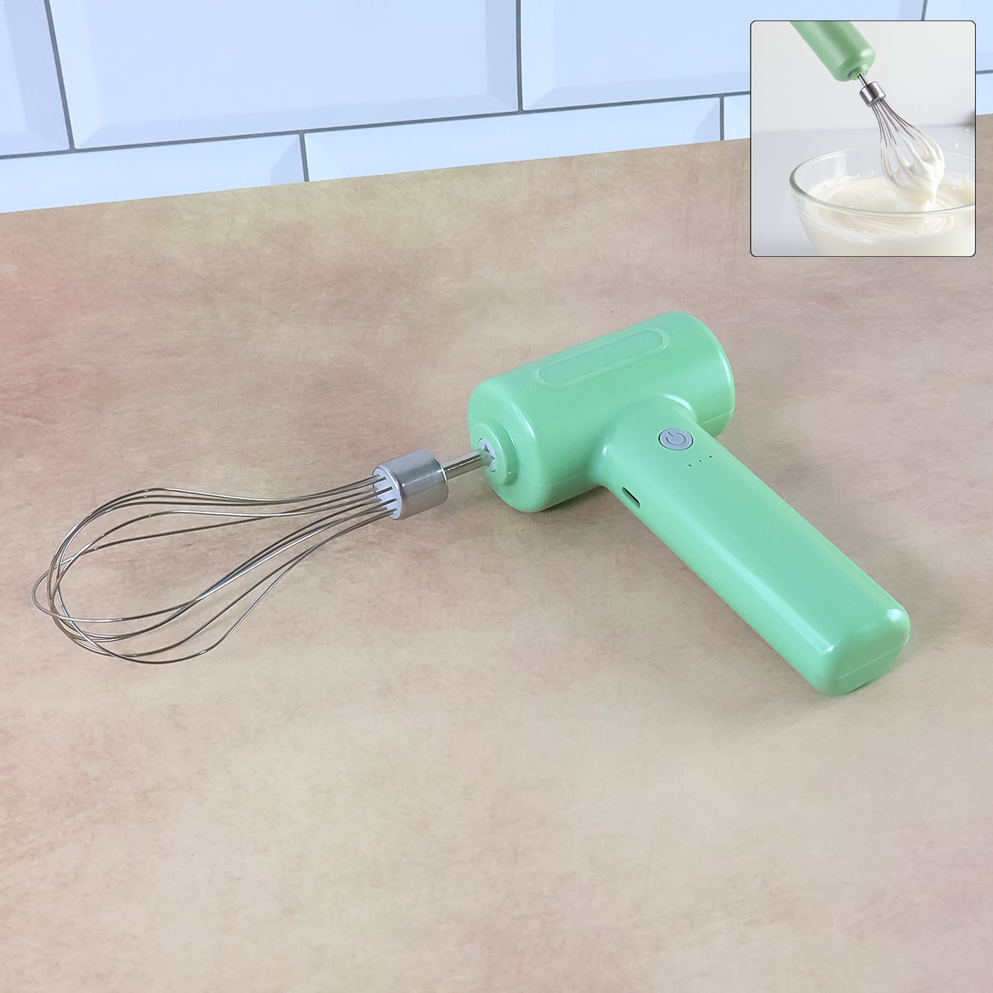 Rechargeable Cordless Electric Hand Whisk - 1 Pc - Happy Price - Image 7