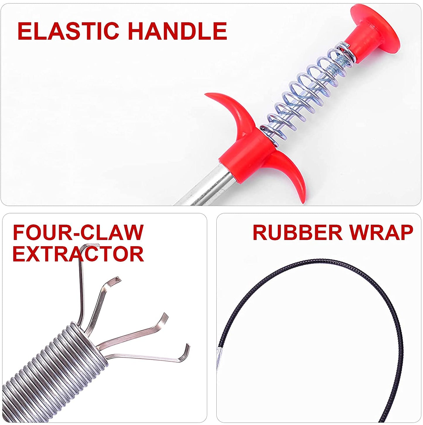 290 Cm Flexible Drain Cleaning Tool for Clogged Pipes - Happy Price - Image 5