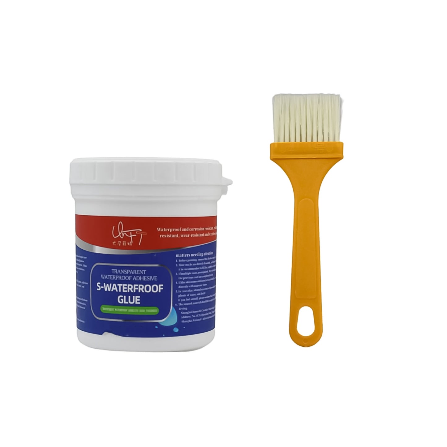 Transparent Waterproof Sealant Glue 250g with Brush for Walls, Tiles, Roofs - Happy Price - Image 4