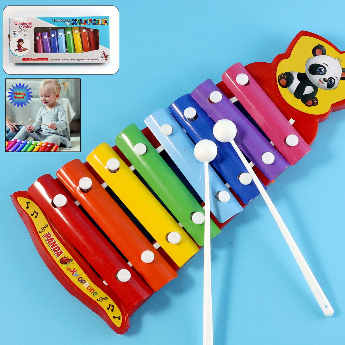 Vibrant Musical Xylophone Toy for Kids with 2 Mallets - Early Learning Instrument - Happy Price - Image 1