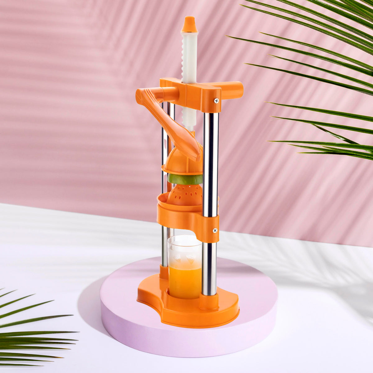 Hand Pressure Juicer Manual Cold Press Juice Machine Instant Make Juice Squeezer Fruits Juicer Juice Maker Orange Juice Extractor For Fruits Vegetables Orange - Happy Price - Image 4