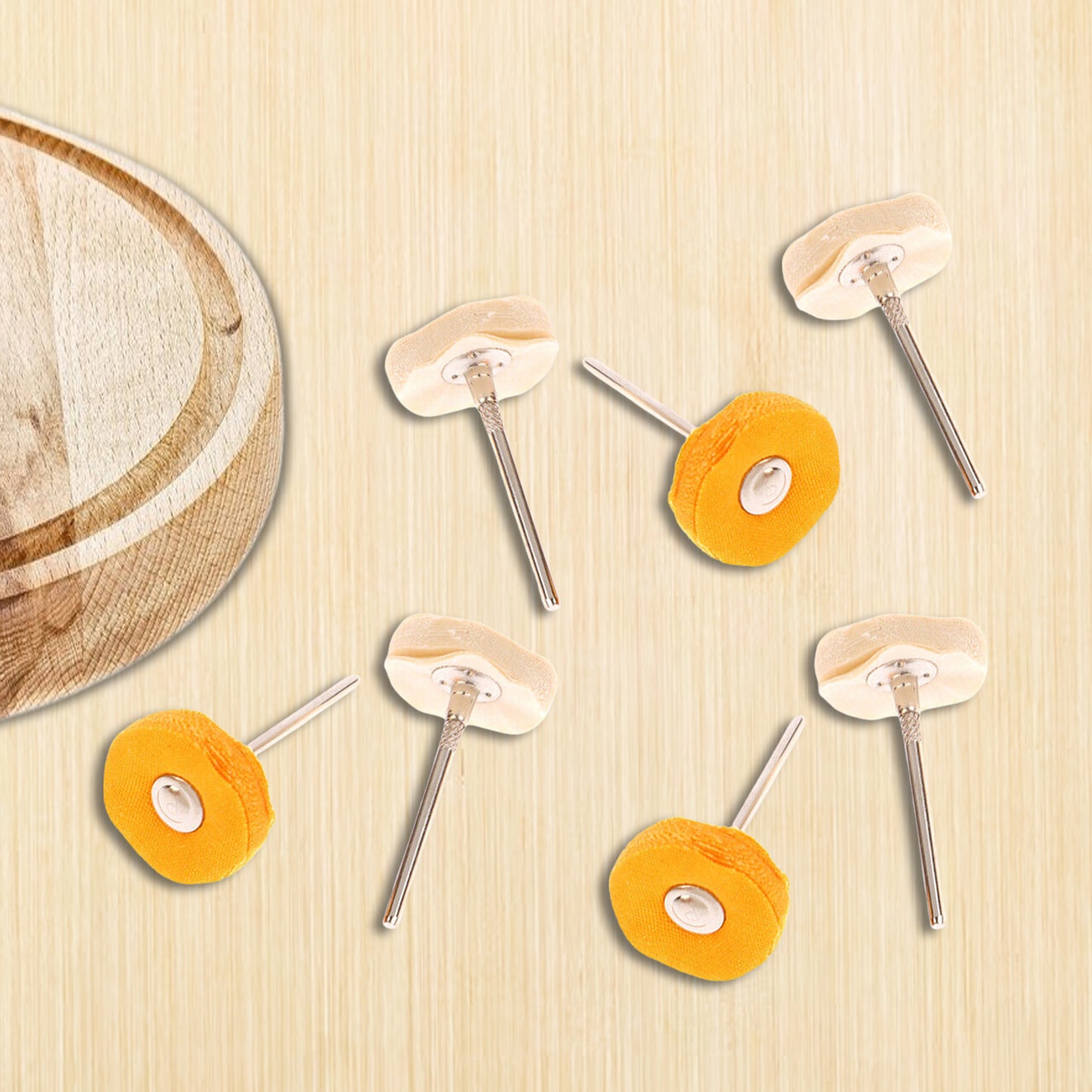 Polisher Buffer Wheel Polishing Buffing Pad Brush For Rotary Drill Bit (7 Pcs Set) - Happy Price - Image 5