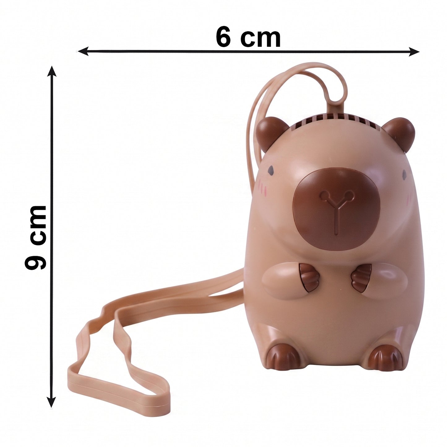 Portable Bear Mini Fan with Neck Strap - Rechargeable Personal Cooler (1 Pc) - Great Price - Image 5