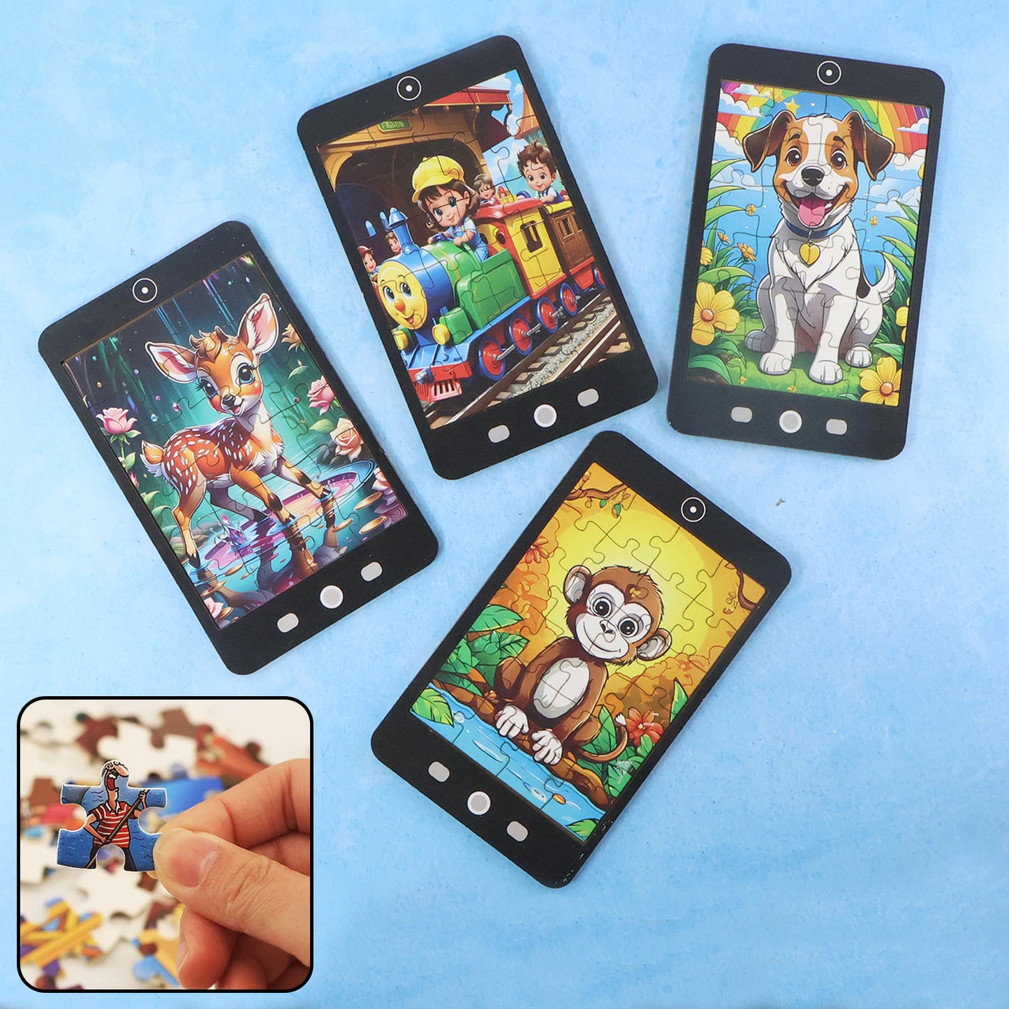 Kids Cartoon Jigsaw Puzzle - 1 Pc Mobile Shape Educational Toy - Happy Price - Image 6