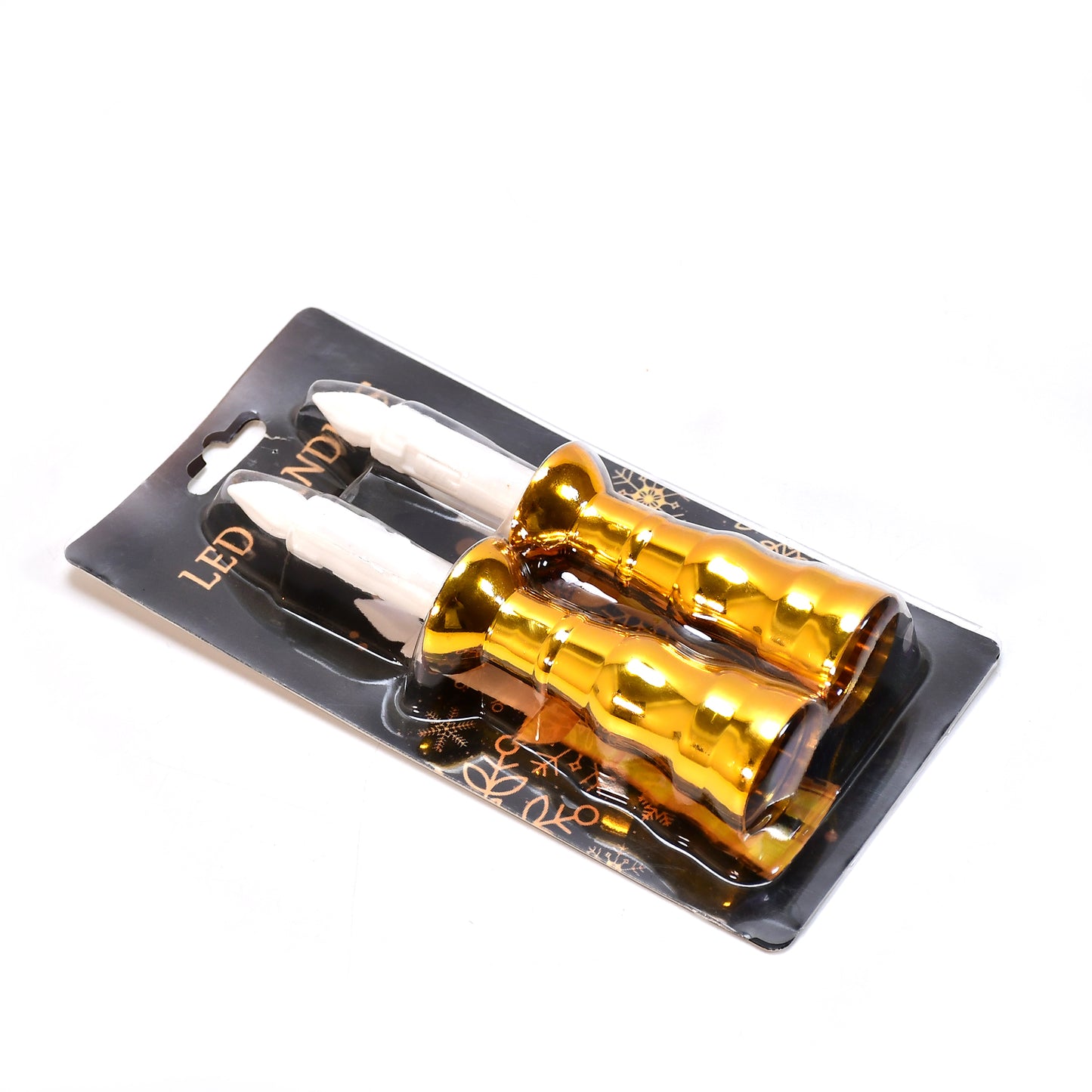 2 Pcs LED Flameless Window Candles with Gold Base & Suction Cups - Happy Price - Image 7