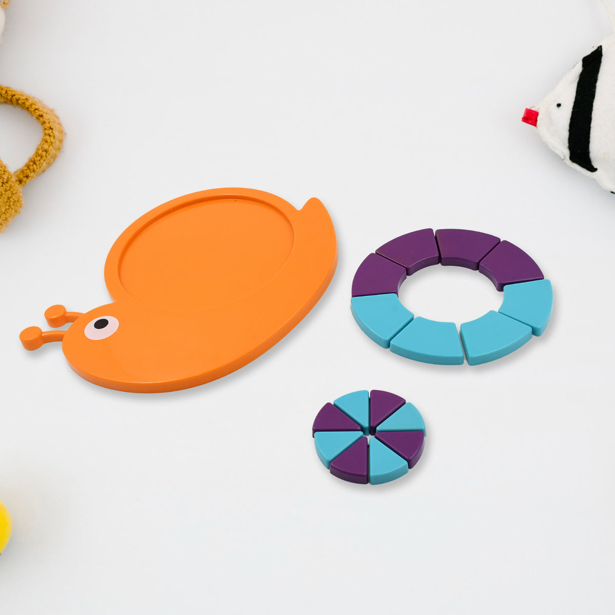 Toys Snail Puzzle Kids Mini Travel Puzzle Games Pre School Toys Develops Motor Reasoning Skills Stem Educational Toy Birthday Gifts 3 - 6 Year Kids Brain Games For Kids Building Blocks For Kids (Mix Color) - Happy Price - Image 3