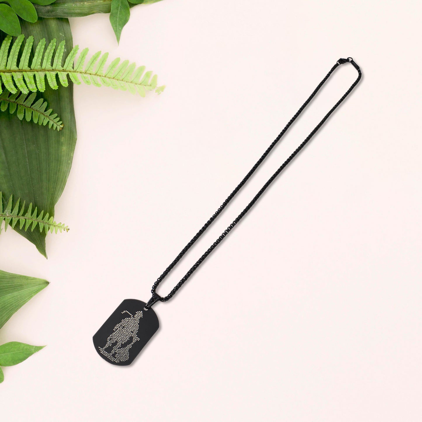 Hanuman Chalisa Locket With Gada Chain (1 Pc) - Happy Price - Image 2