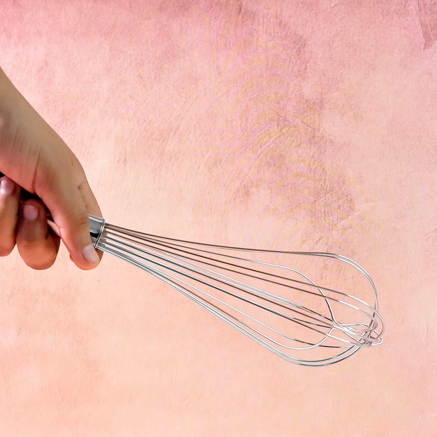 Apex Stainless Steel Medium Hand Whisk (1 Pc) for Baking & Cooking - Happy Price - Image 5