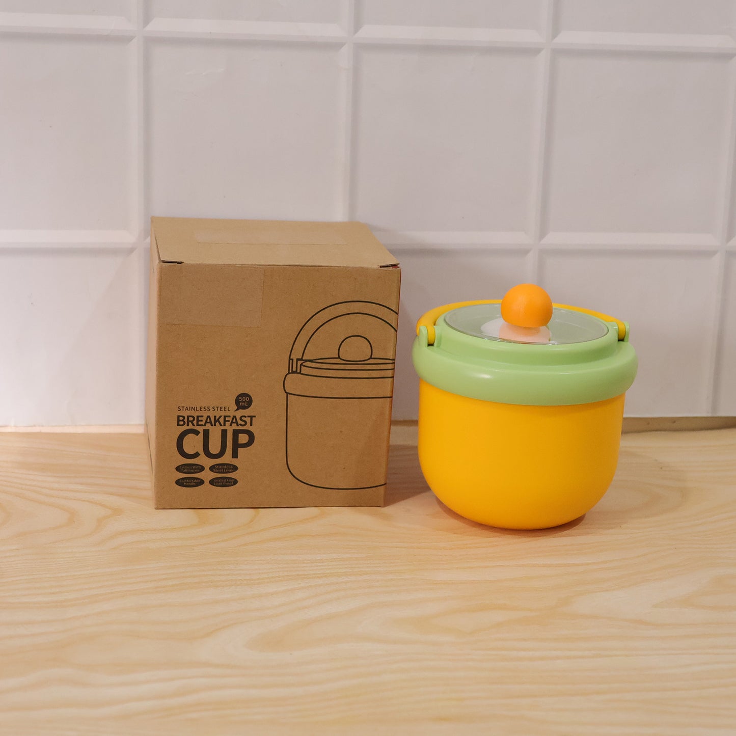 Cute Stainless Steel Lunch Box - 600 ML with Spoon - Great Price - Image 7