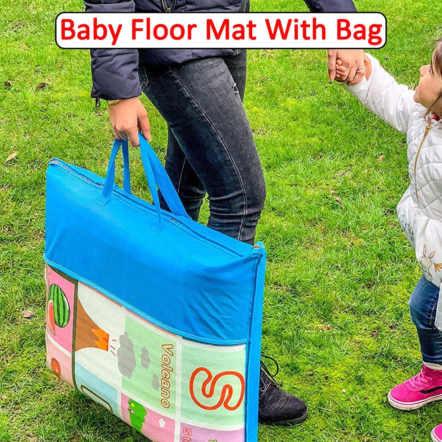 Waterproof Reversible Baby Play Mat 120 X 180cm with Bag - Great Price - Image 5