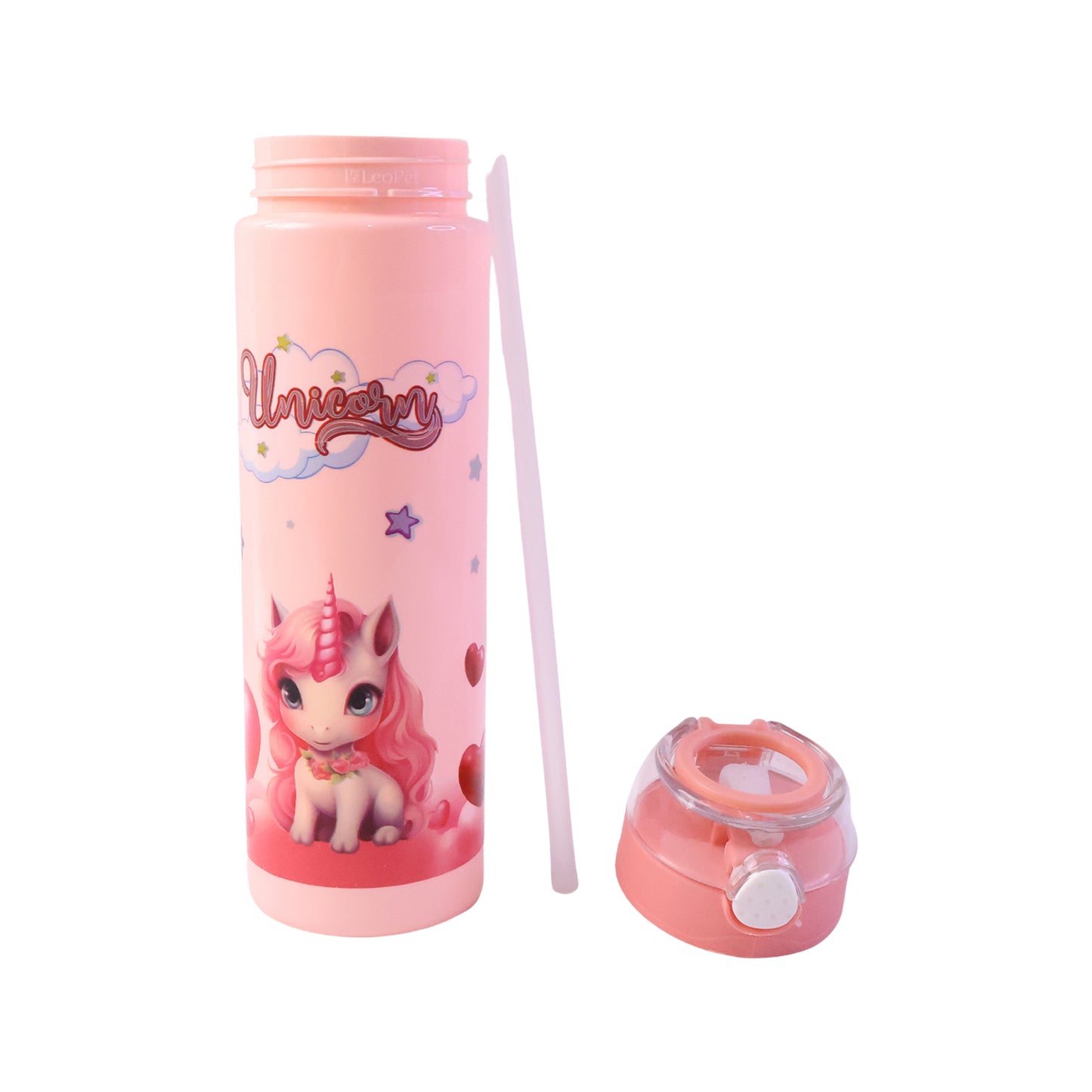 Kids Cartoon Water Bottle with Flip Lid and Straw - 500 ML, 1 Pc - Great Price - Image 4