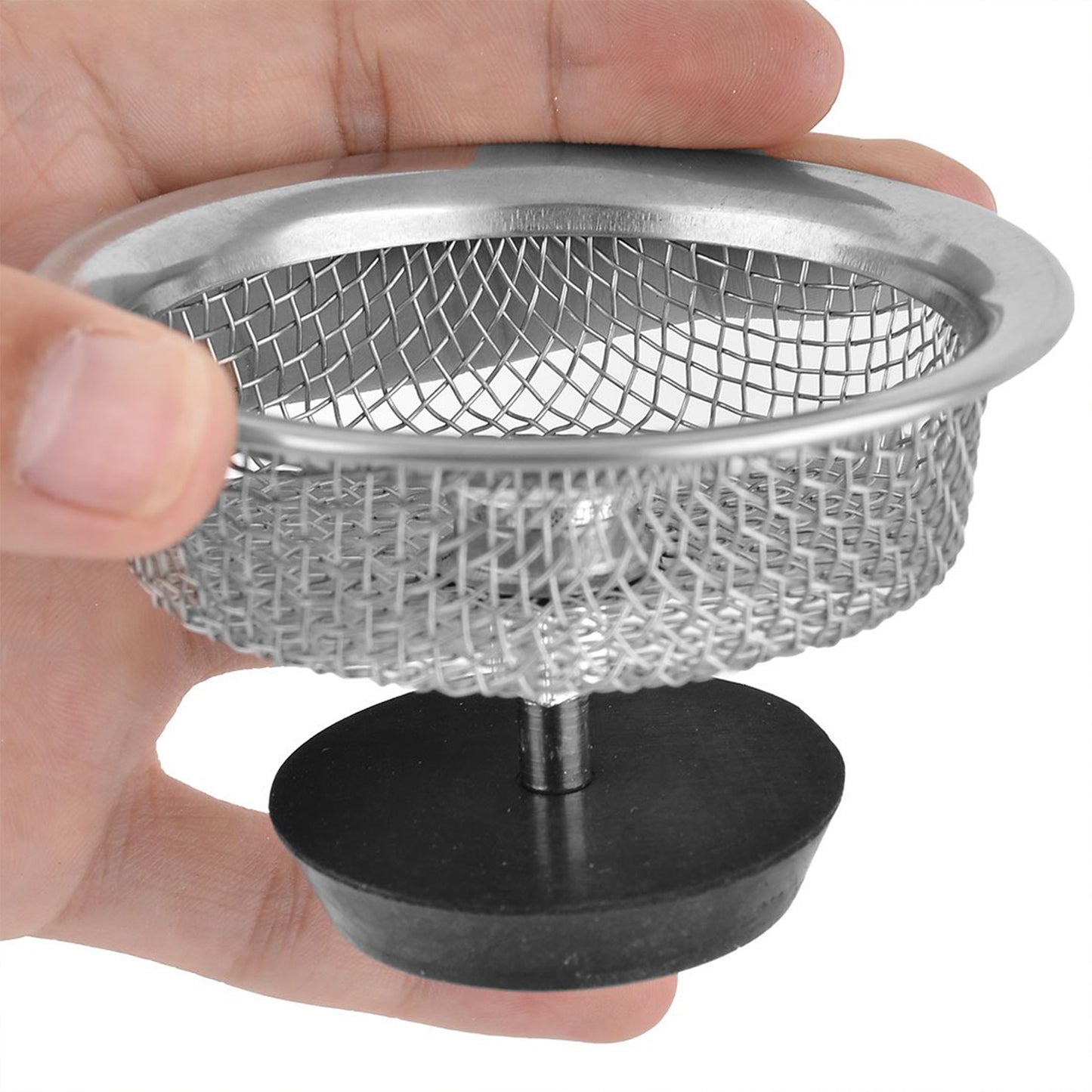 Stainless Steel Sink Strainer Basket Strainer Kitchen Sink Strainer (1 Pc) - Happy Price - Image 2