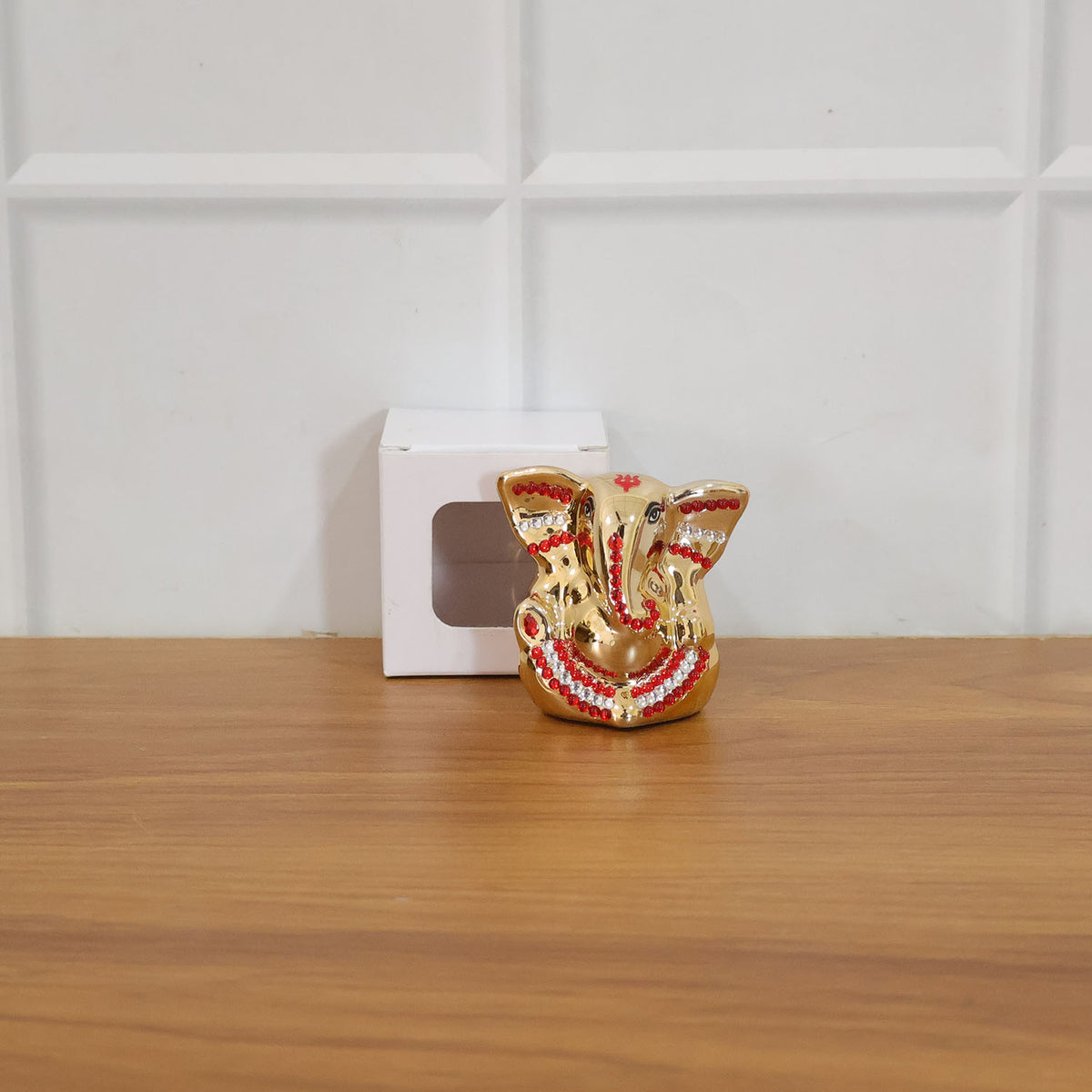 Golden Ganesha Idol Showpiece - 1 Pc Decorative Ganpati Murti for Home, Car, Office - Happy Price - Image 7