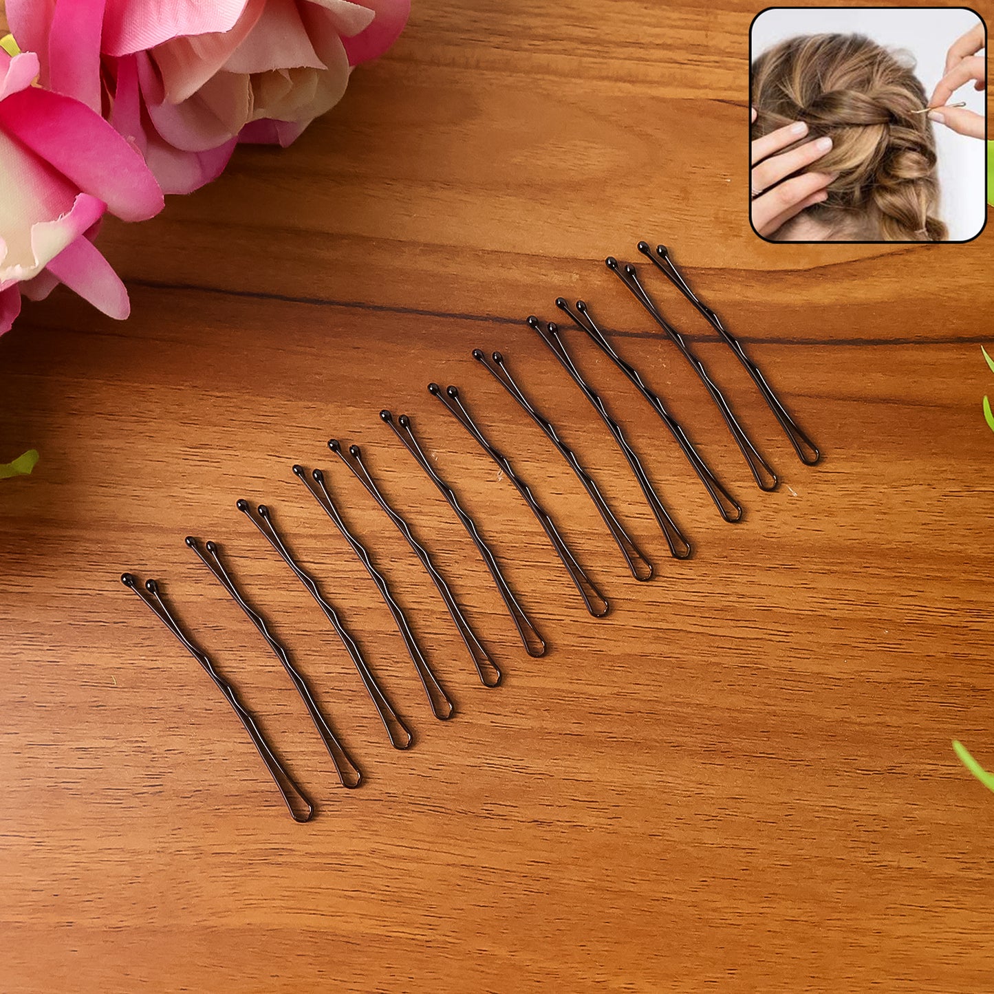 Premium Hair Bobby Pins Set 12pc - Happy Price - Image 2