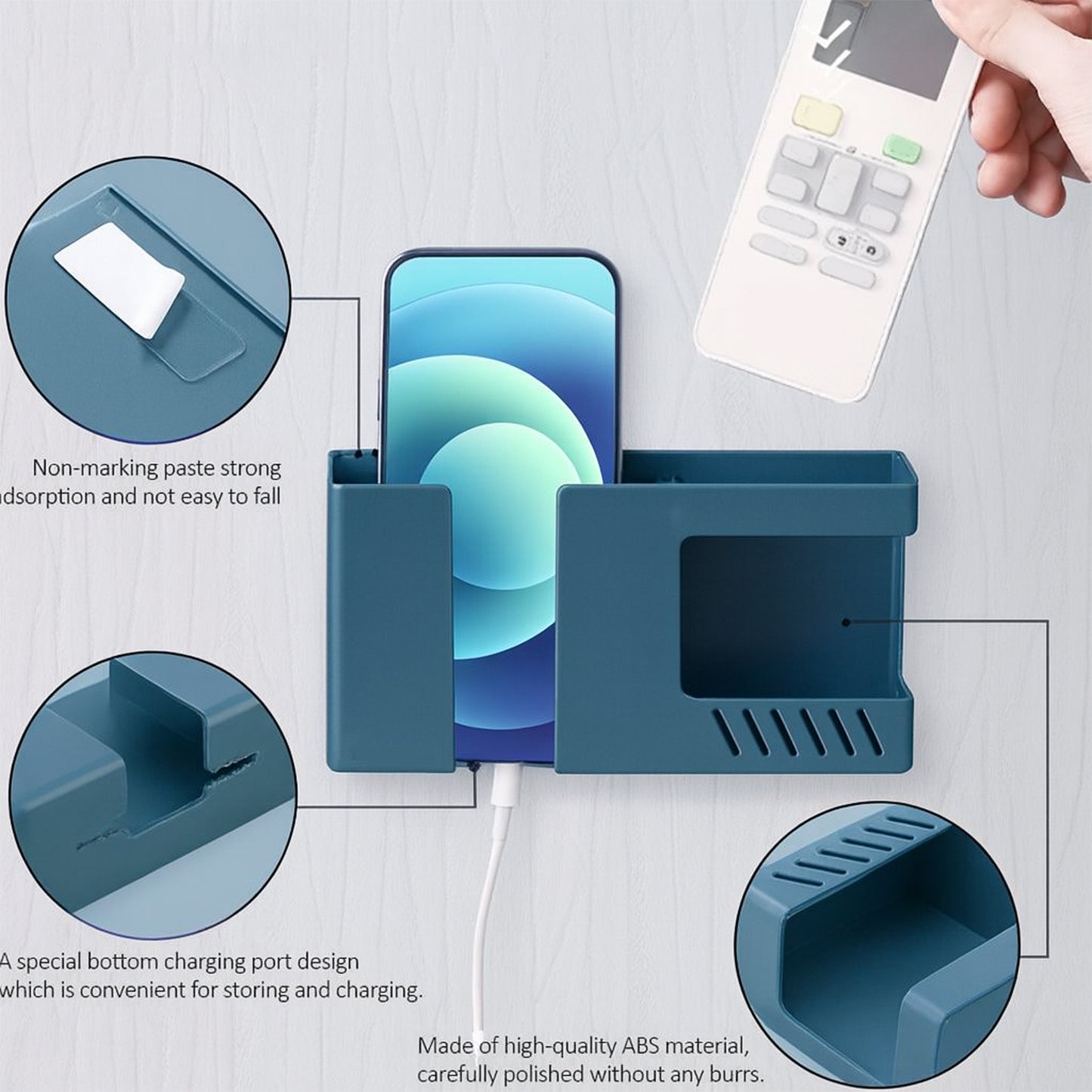 Wall Mount Organizer for Mobile & Remote (1 Pc) - Happy Price - Image 3