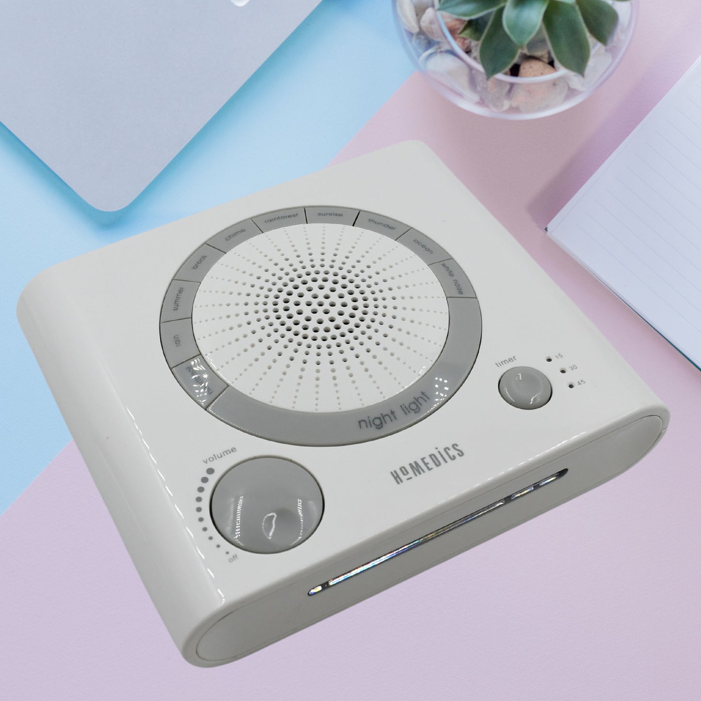 Sleep Therapy Noise Sound Therapy Machine With 8 High-fidelity Soothing Sleeping Anxiety Stress Natural Sounds Battery Or Adaptor Charging Options 3 Auto-off Timer Option - Happy Price - Image 2