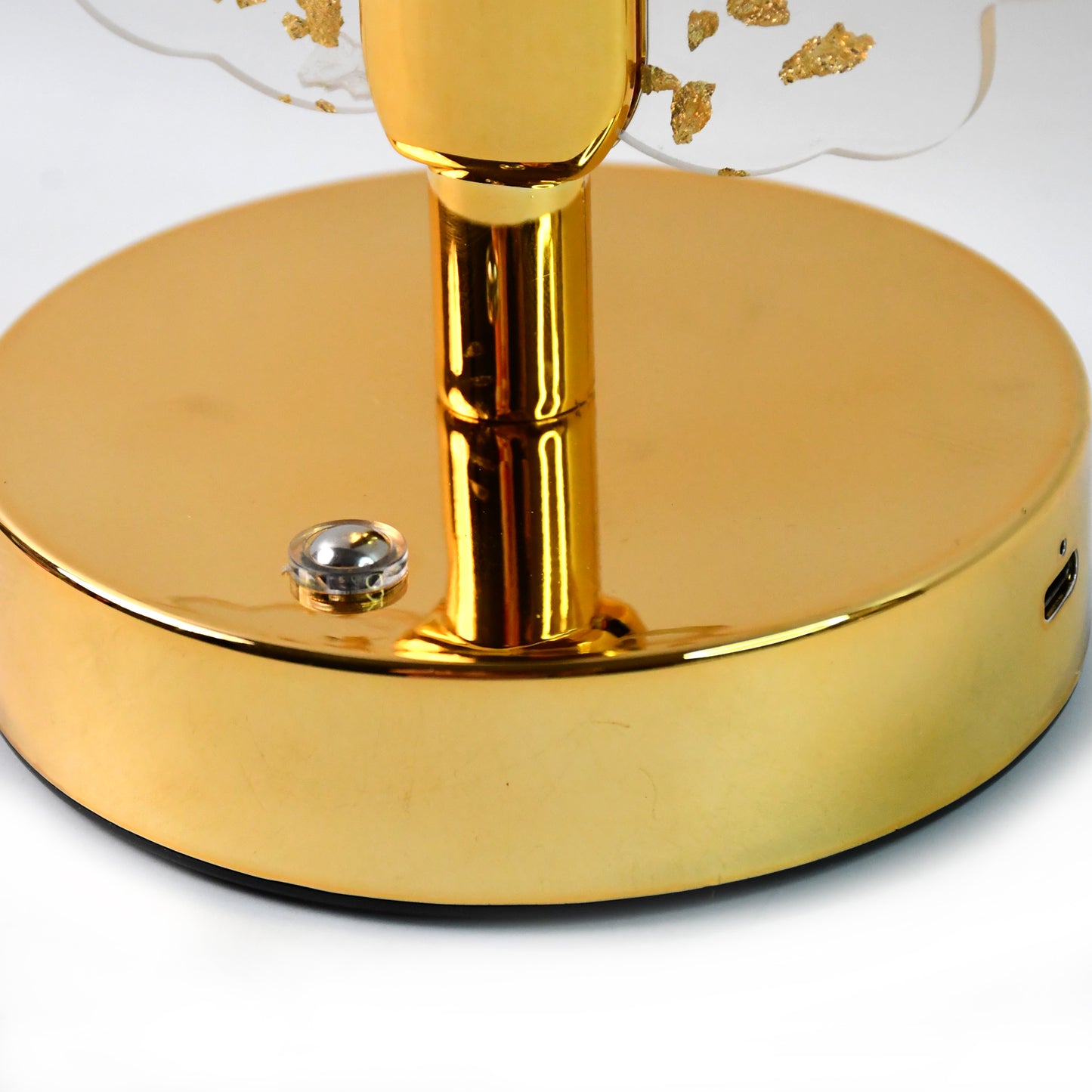 Golden Butterfly Crystal LED Table Lamp, USB Rechargeable Decorative Light (1 Pc) - Happy Price - Image 4