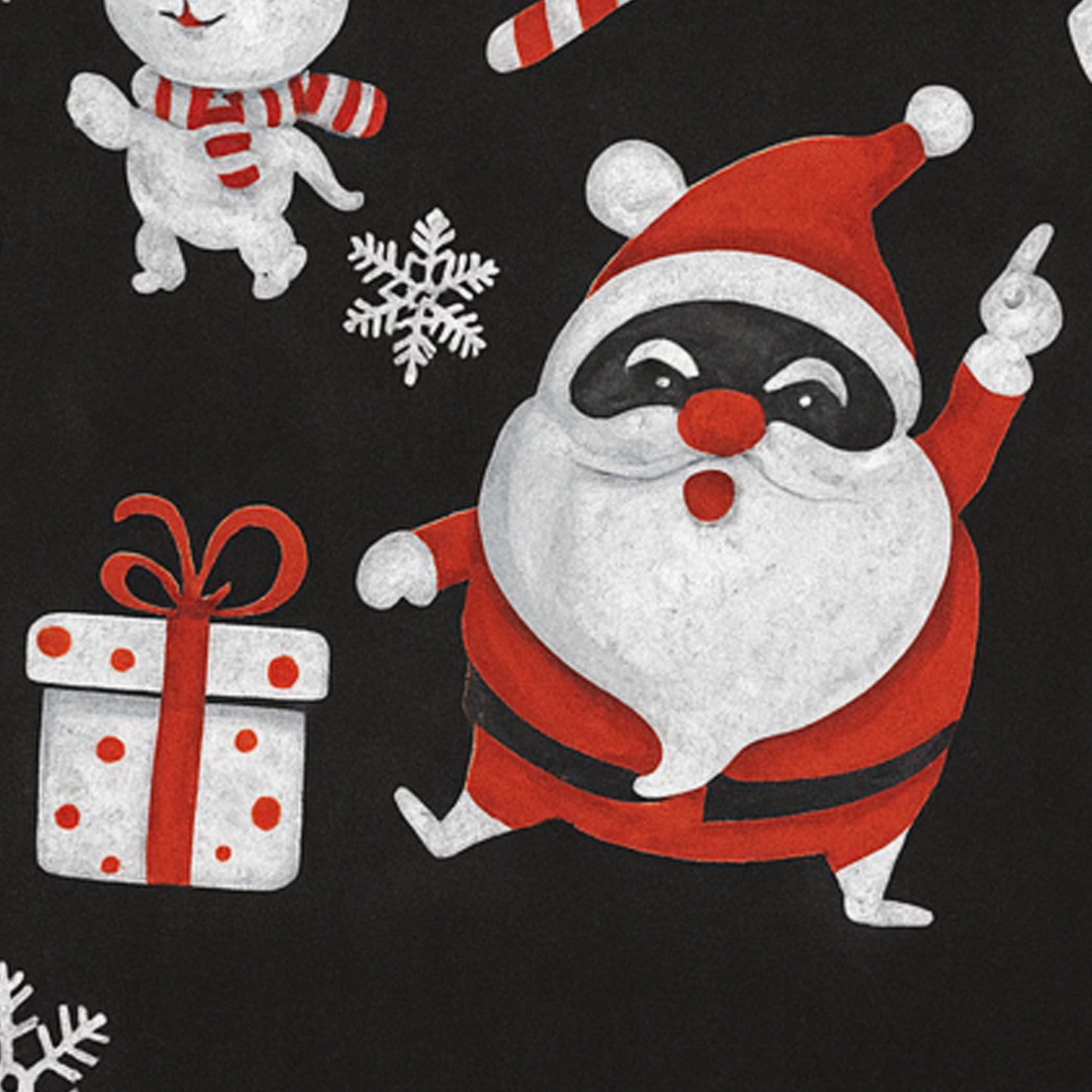 Christmas Theme Wall Sticker - Santa, Snowman & Snowflake Design - 90x60 cm (1 Pc) - Happy Price - Image 3