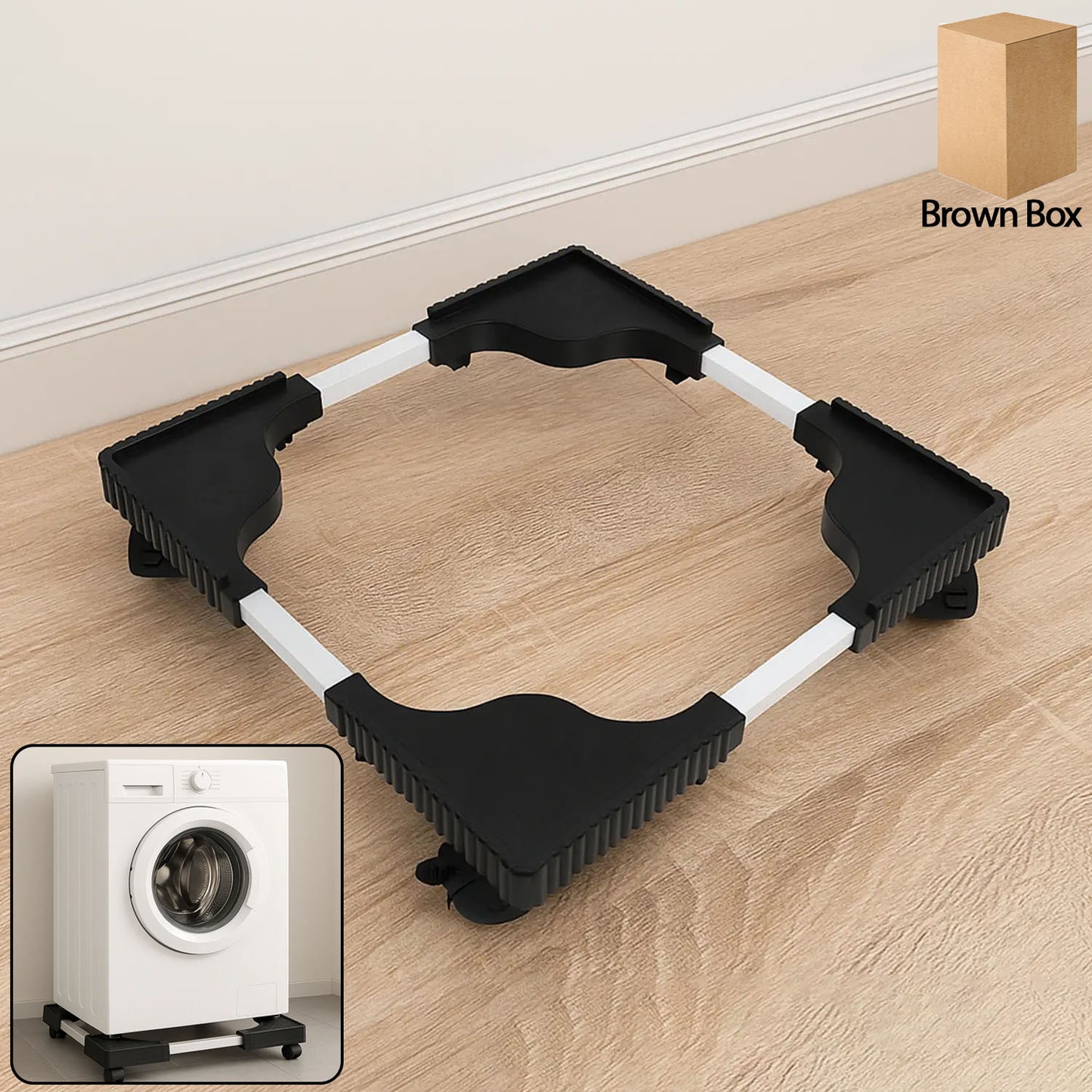 Adjustable Appliance Stand for Washing Machine & Refrigerator (67x67 cm, 1 Pc) - Great Price - Image 2