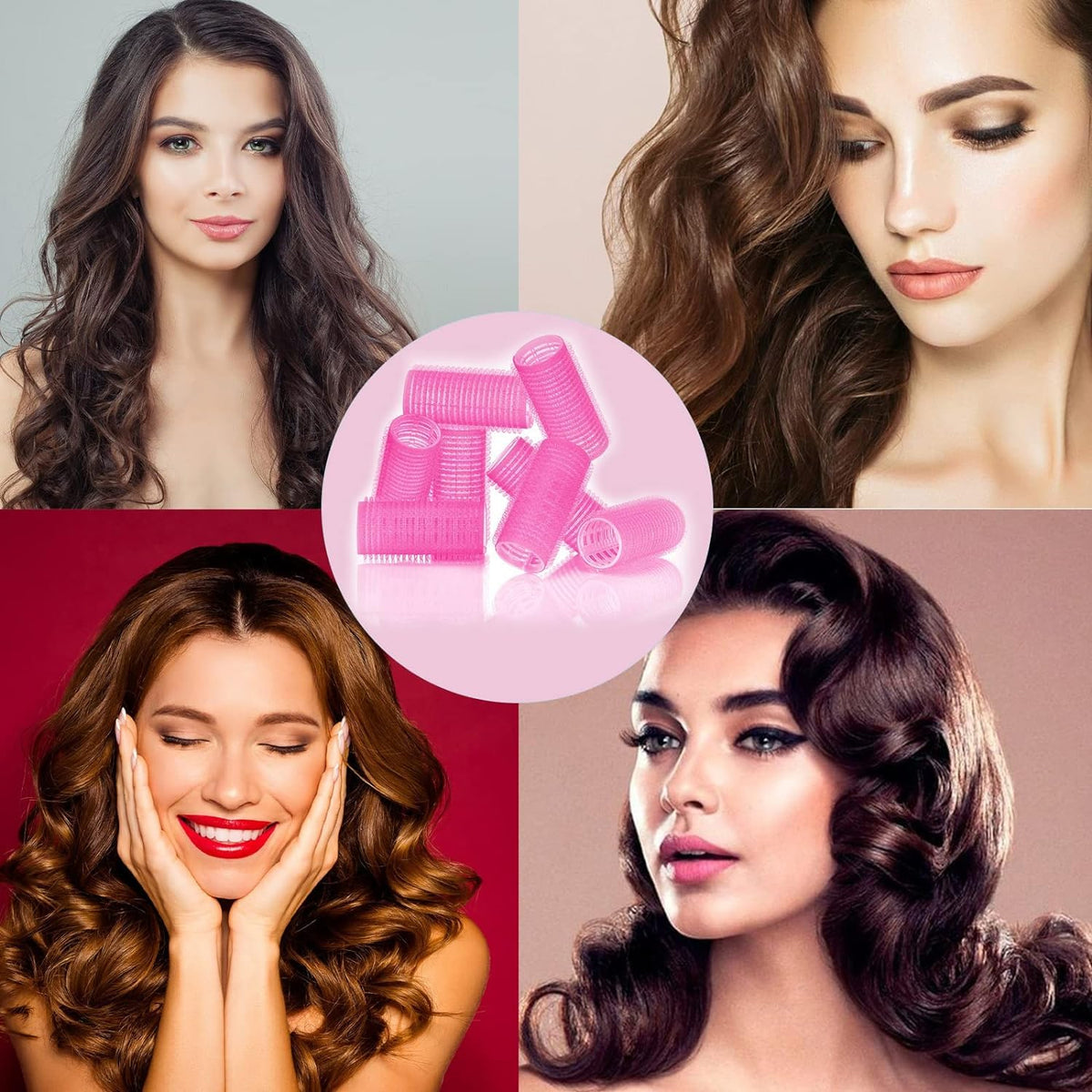 6 Piece Self-Grip Hair Rollers Set for Heat-Free Curls & Volume - Great Price - Image 4