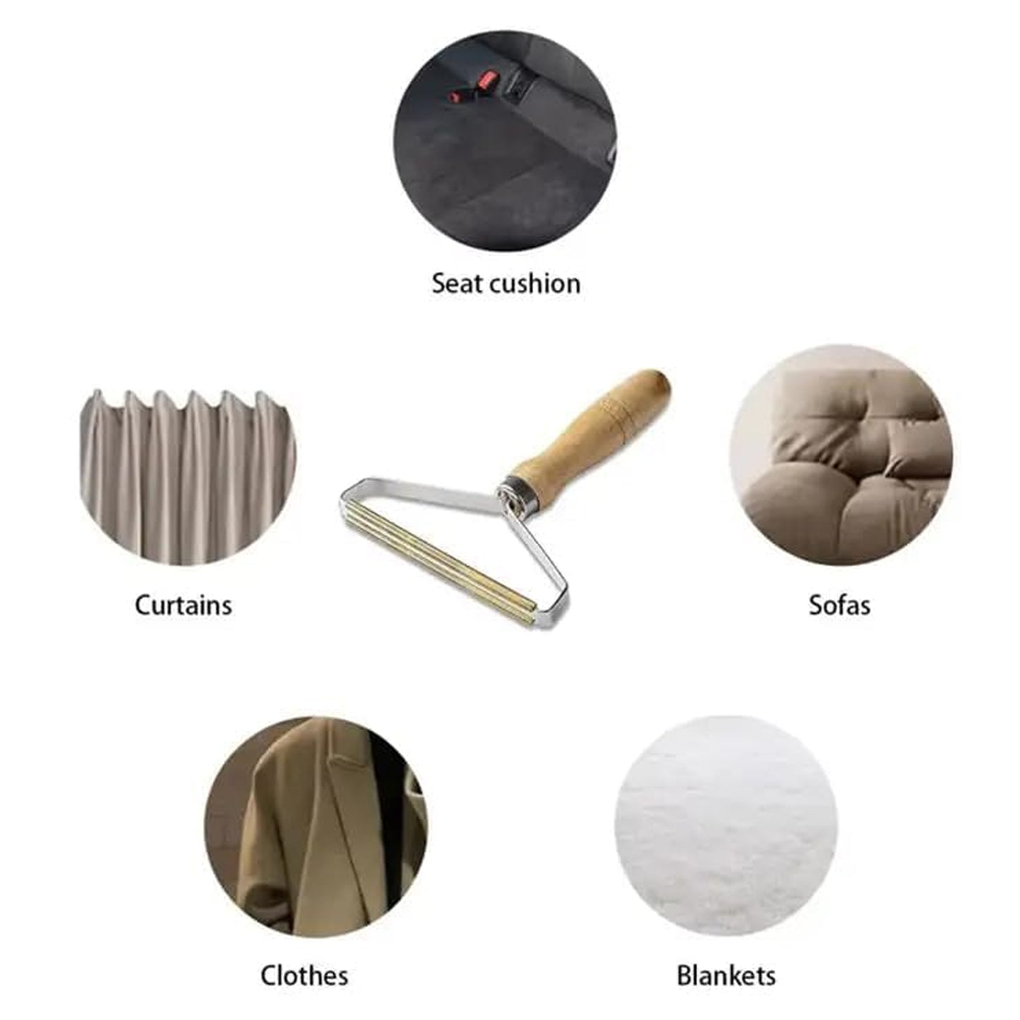 Portable Double Sided Lint & Fuzz Remover Tool (1 Pc) - Happy Price - Image 6