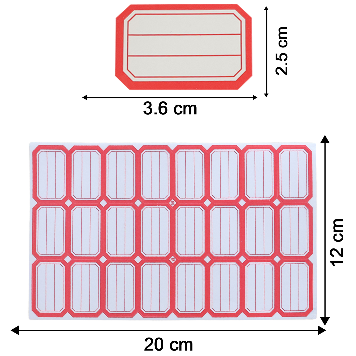 50 Sheets Rectangular Self-Adhesive Label Stickers for Organization & Shipping - Happy Price - Image 3