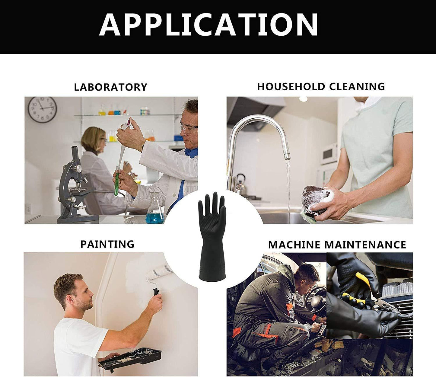 Multipurpose Natural Gum Rubber Reusable Cleaning Gloves - Happy Price - Image 5