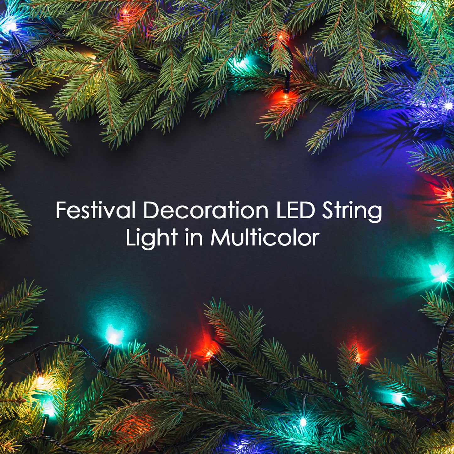 8333 8mtr Home Decoration Diwali Wedding Led Christmas String Light Indoor And Outdoor Light (28l 8mtr)