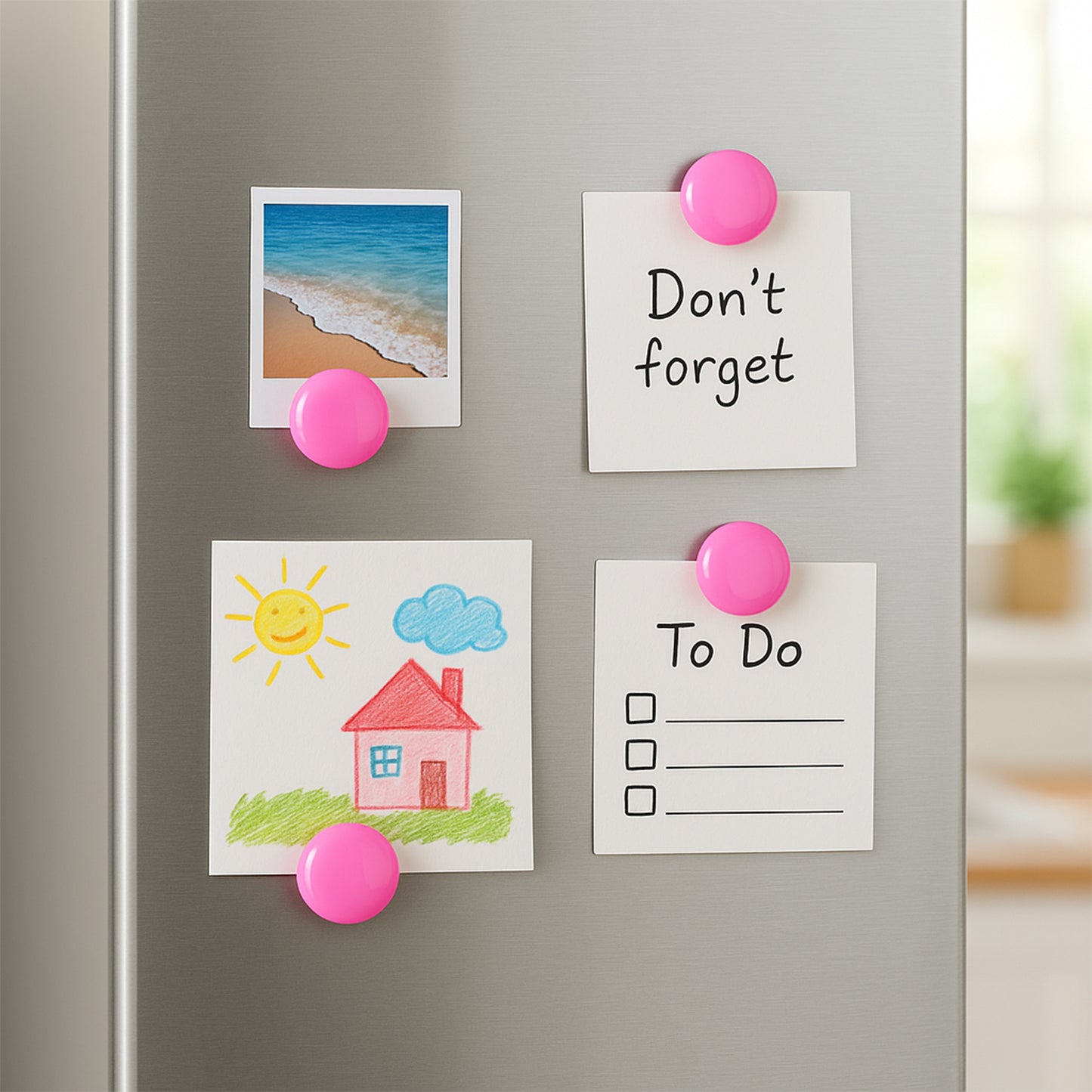 Round Fridge Magnets - Pack of 4 - Happy Price - Image 6