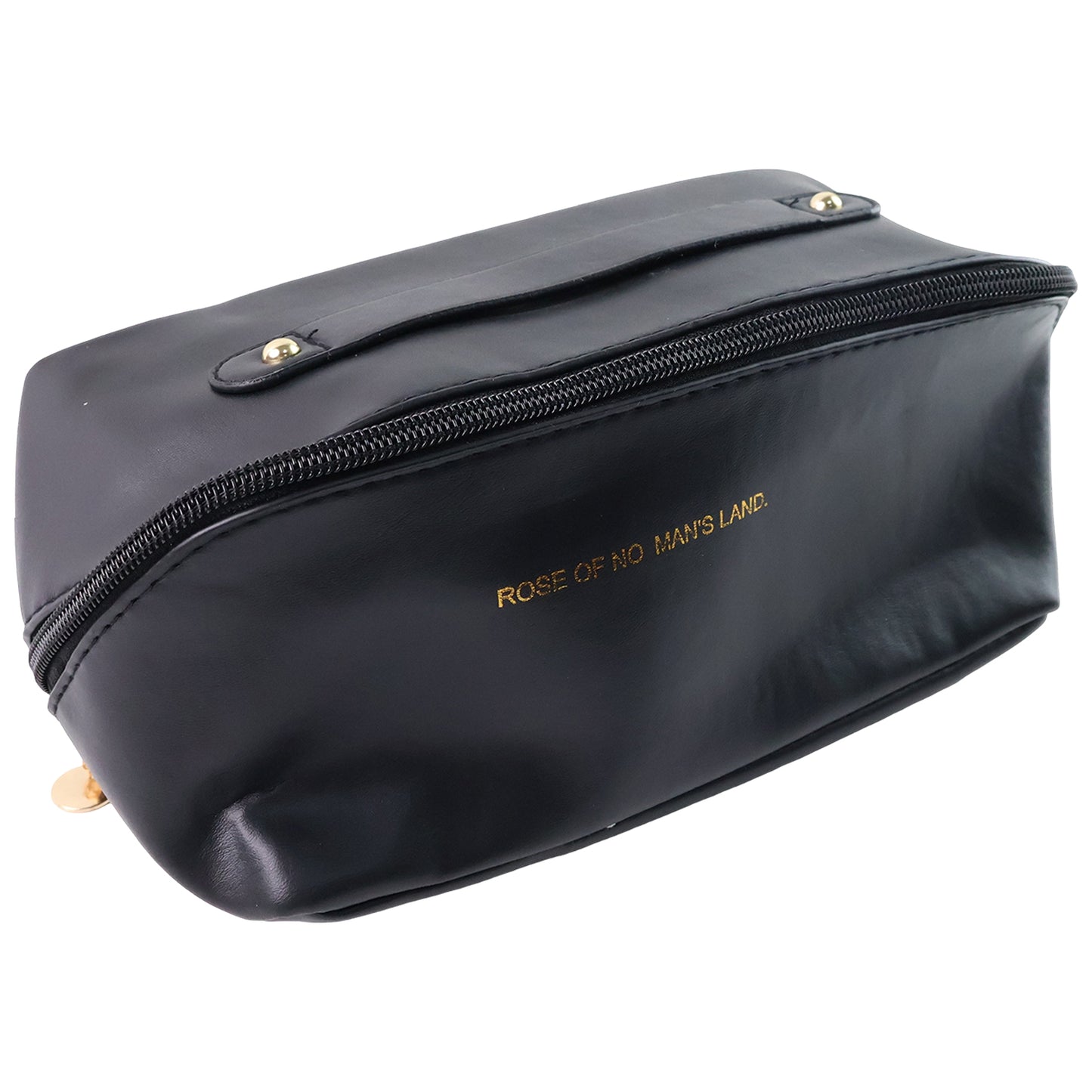 Premium Black Travel Makeup Toiletry Organizer Pouch With Zipper Handle (1 Pc) - Happy Price - Image 4
