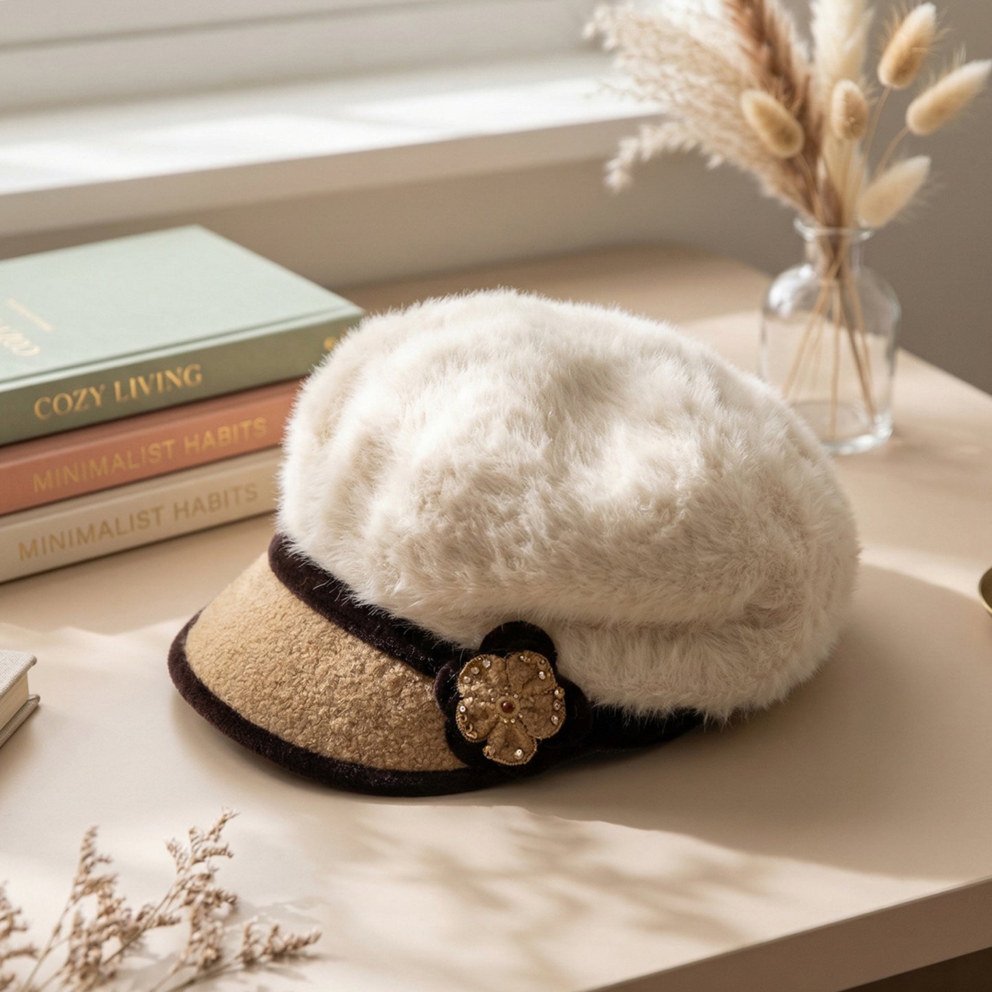 Designer Mix Design Cap (1 Pc) - Warm & Stylish Headwear for Women - Great Price - Image 3