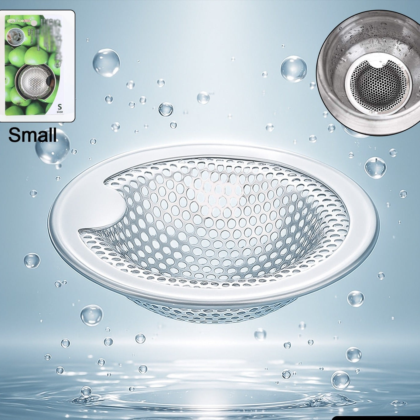 Stainless Steel Sink Drain Strainer Stopper - Small, 1 Pc - Happy Price - Image 1