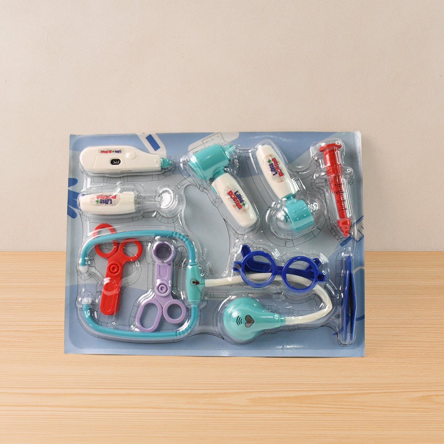 10 Pc Kids Doctor Play Set - Pretend Medical Kit with Stethoscope & Accessories - Happy Price - Image 6