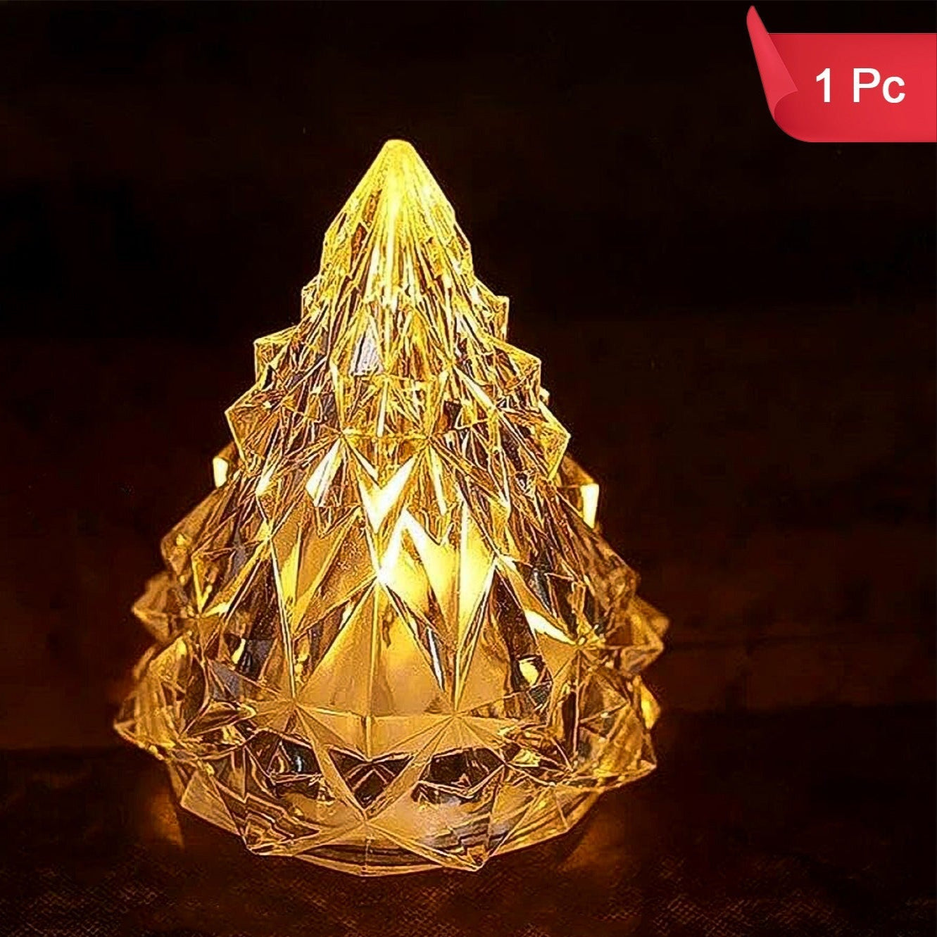 Iceberg Pyramid Candlelight Tea Light (1 Pc) - Happy Price - Image 1