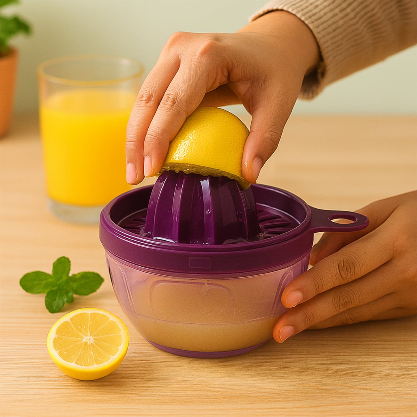 HappyPrice 650ml Manual Citrus Juicer with Seed Filter - Happy Price - Image 6