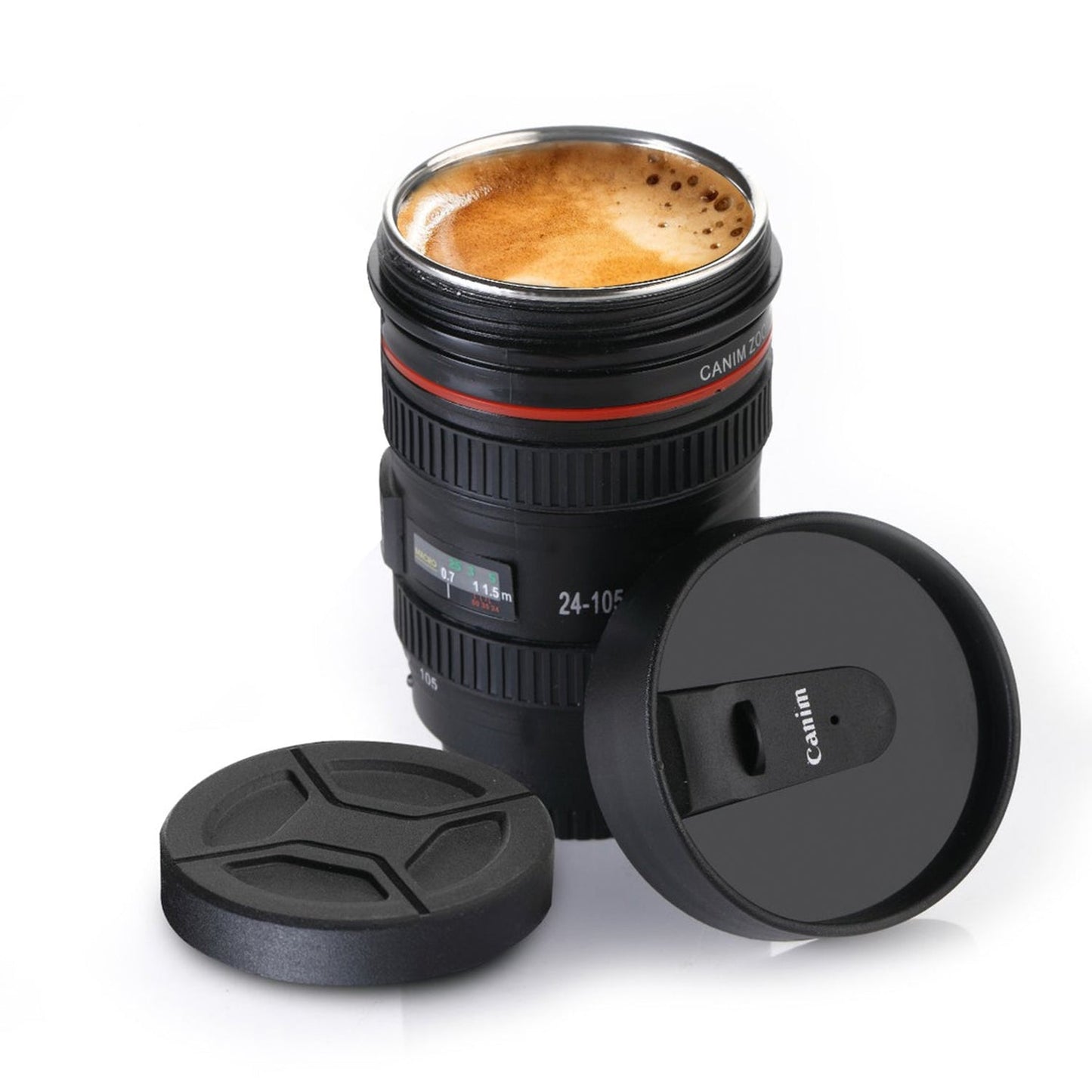 Plastic Camera Lens Stainless Steel Coffee Mug - Happy Price - Image 7