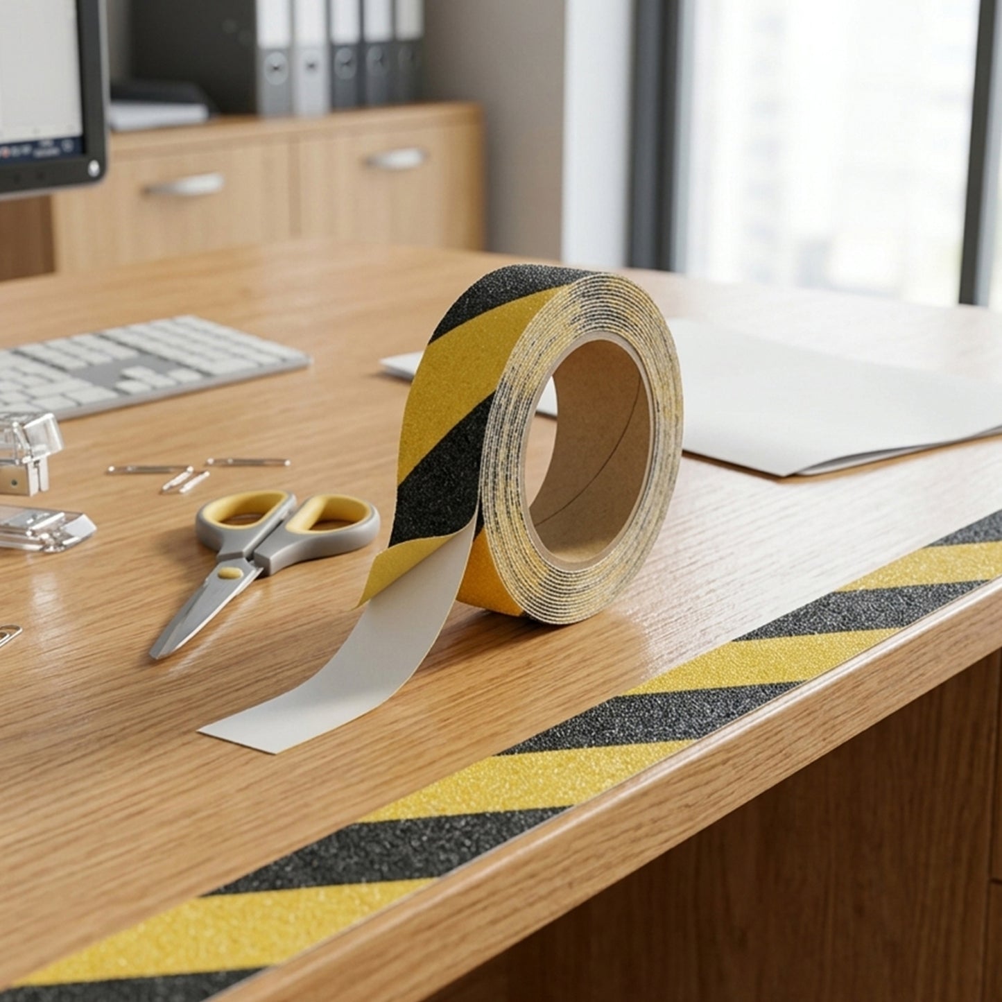 Anti-Slip Safety Tape 110x25mm - 1 Pc High Grip Non-Skid Adhesive for Stairs & Floors - Great Price - Image 2
