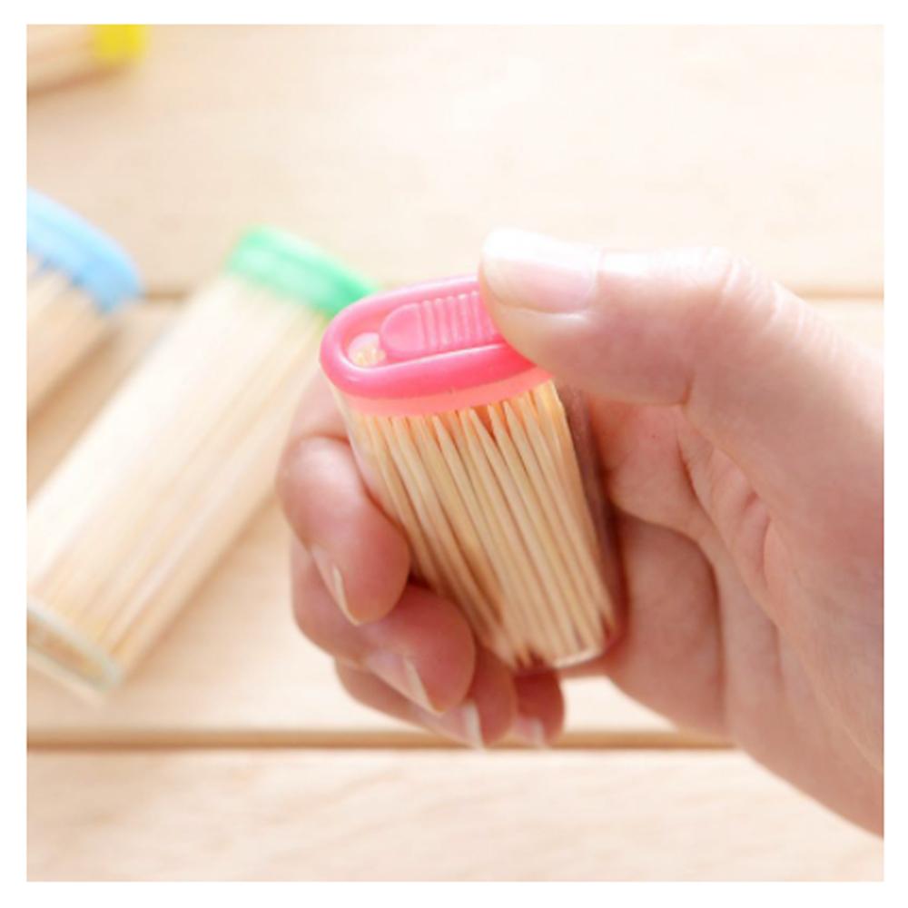 Bamboo Toothpicks With Dispenser Boxq - Happy Price - Image 2