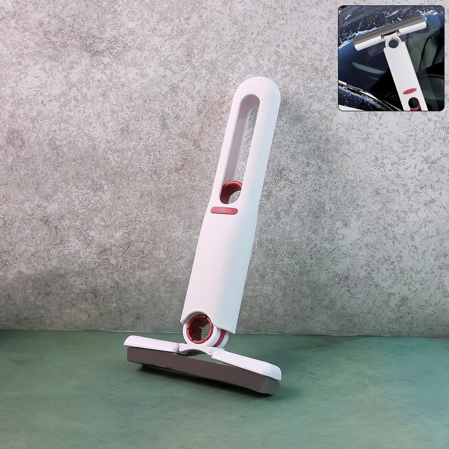 2-in-1 Rotating Head Glass Wiper Squeegee - 1 Pc - Happy Price - Image 3